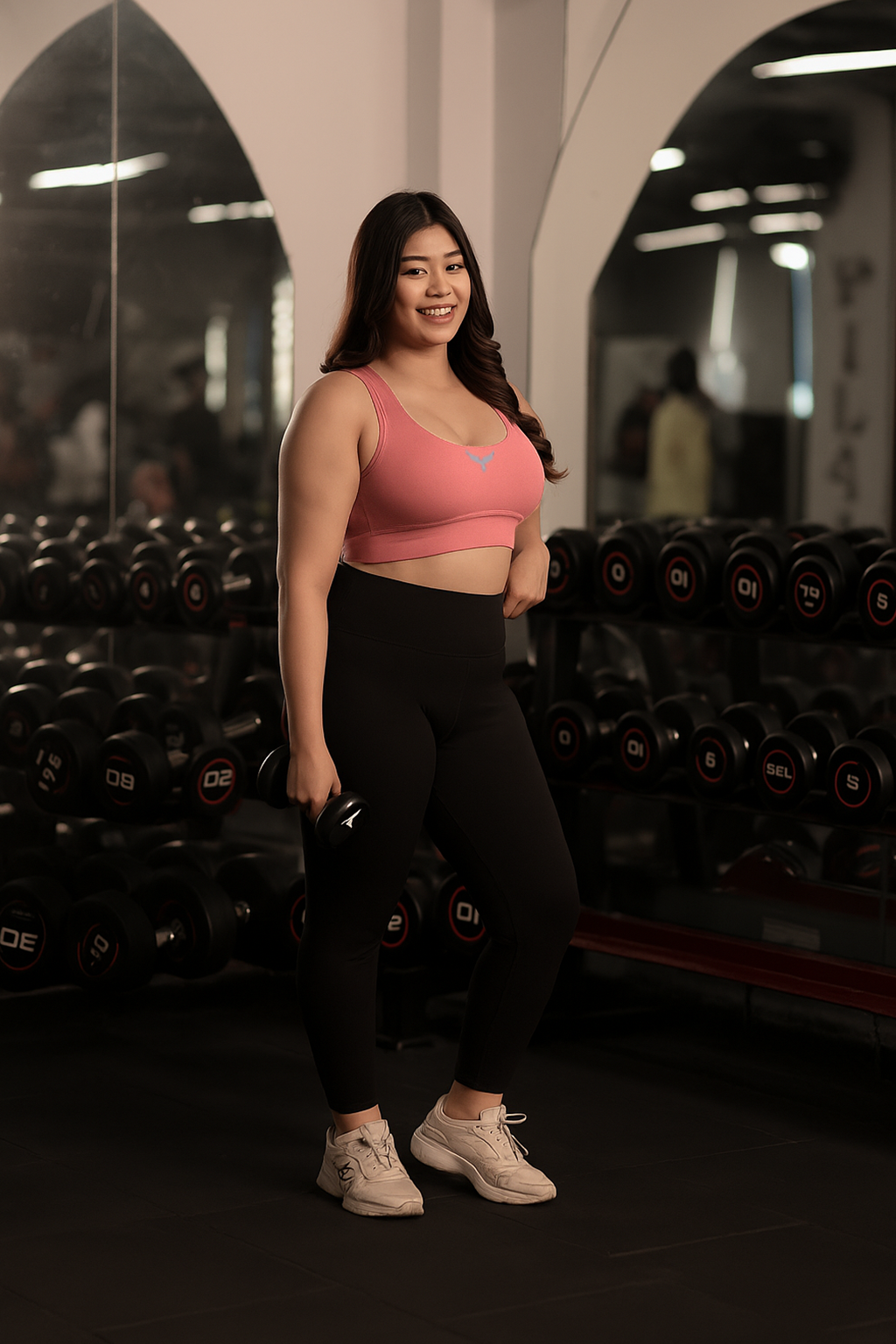 Cross Back Strappy Sports Bra – Dusty Rose