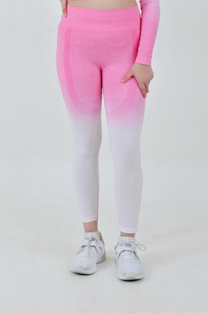 Gradient Seamless Nylon Legging (PANTS ONLY) – Pink White