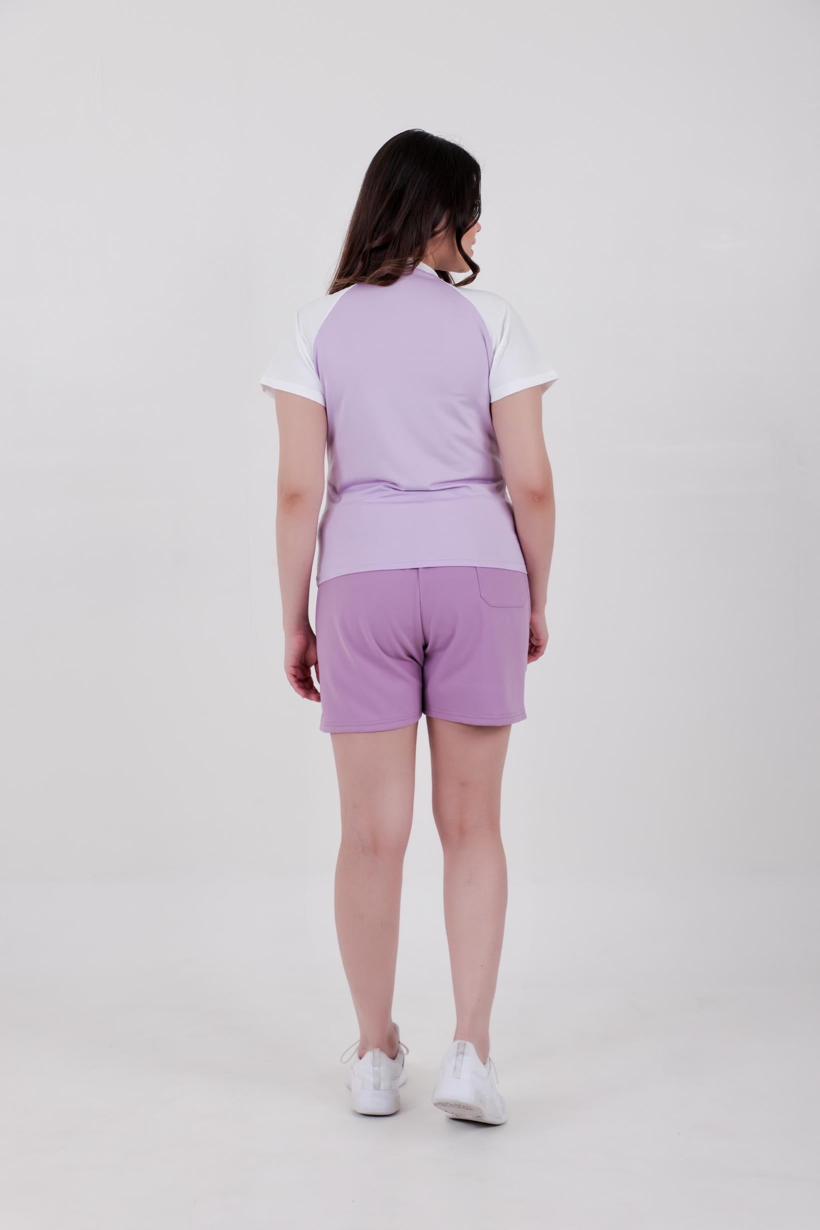 Combining Colour T-Shirt – Purple & White