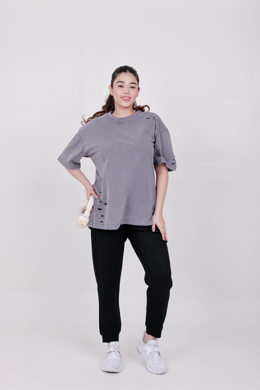 Women's Premium Oversize Joggers – Black
