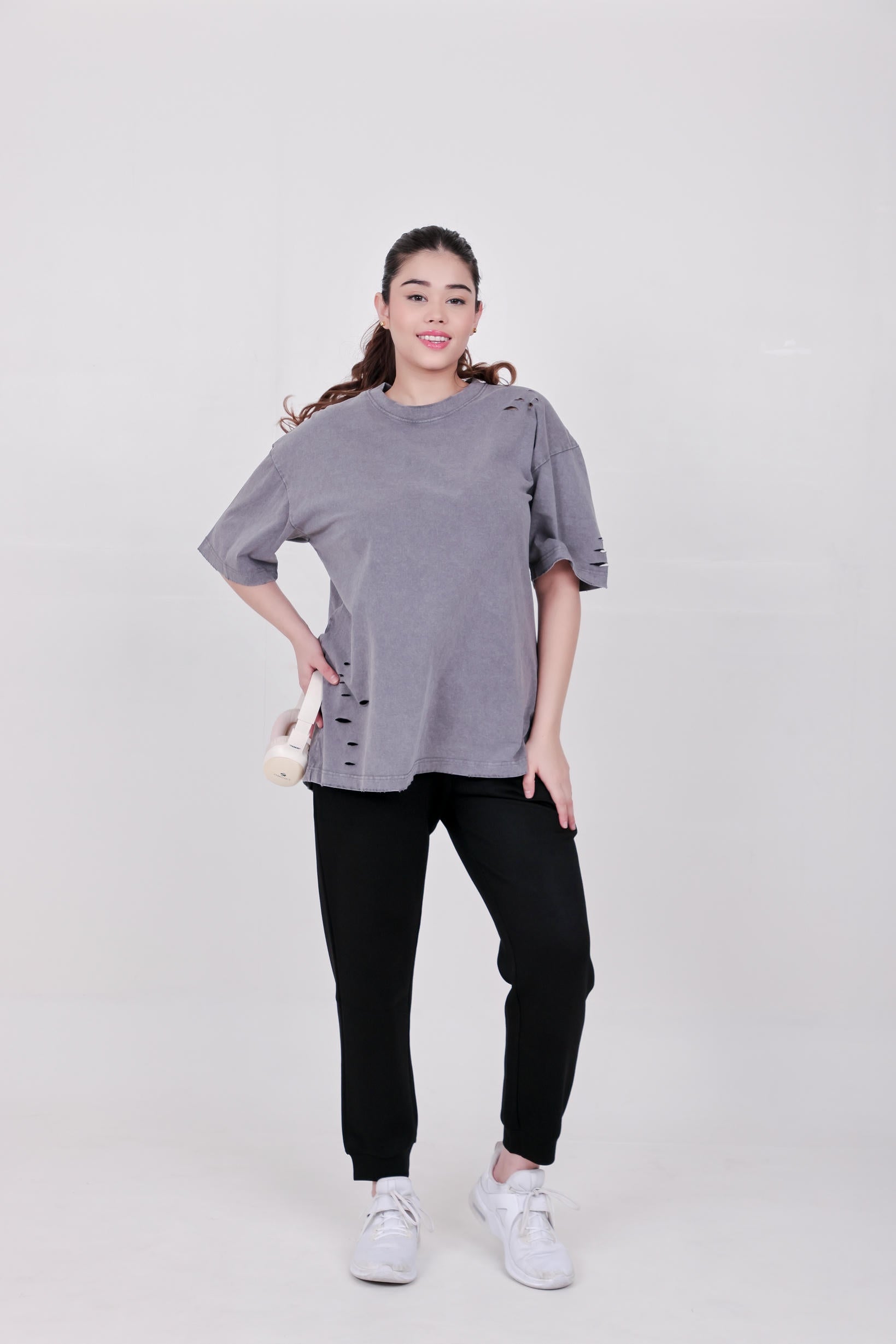 Women's Premium Oversize Joggers – Black