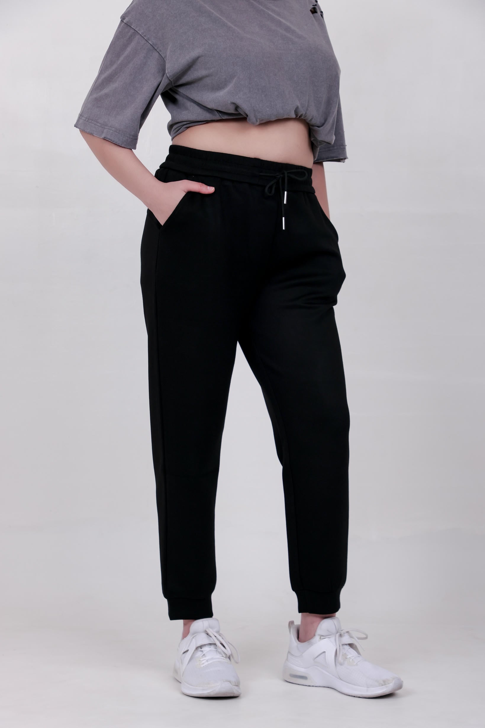 Women's Premium Oversize Joggers – Black