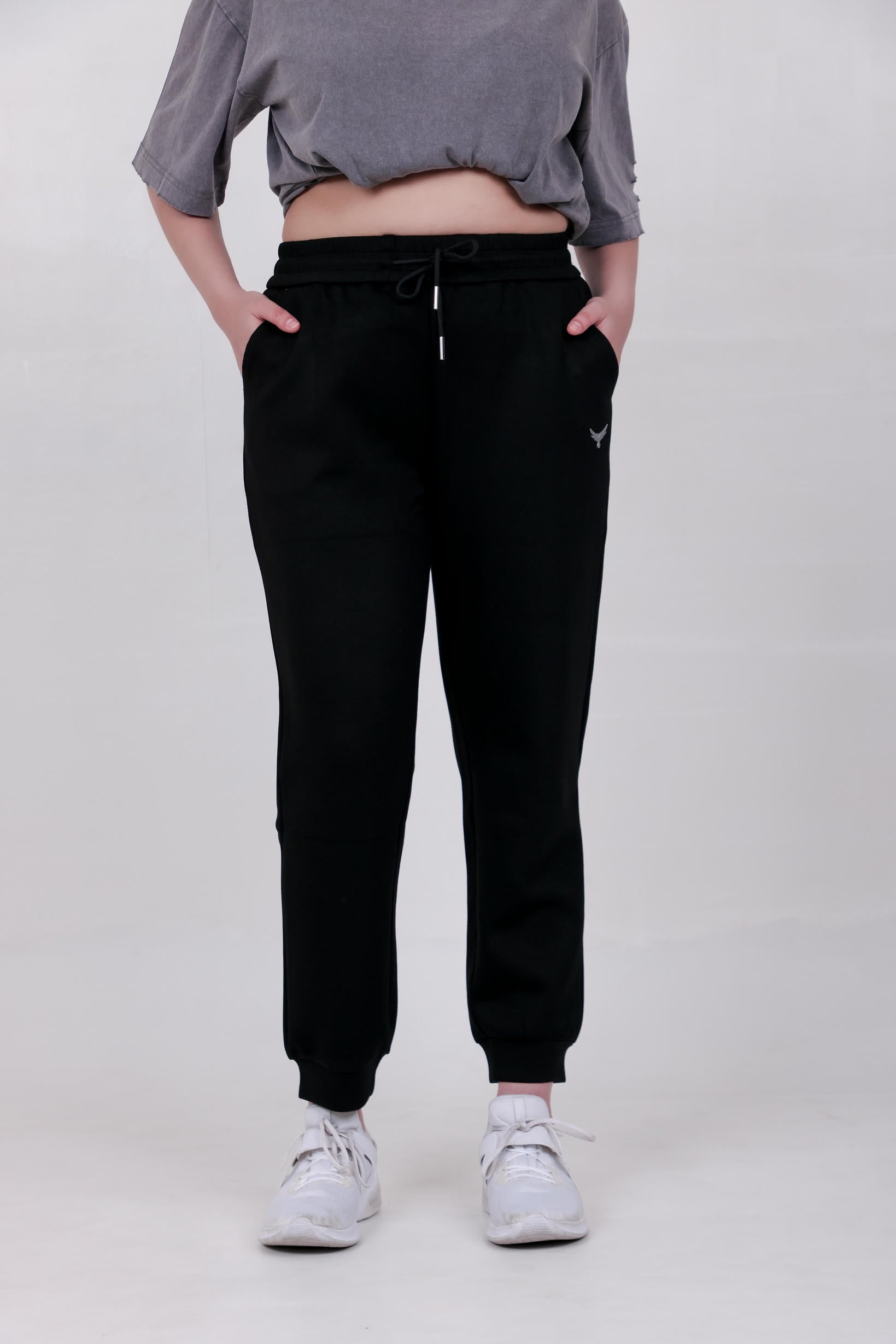 Women's Premium Oversize Joggers – Black