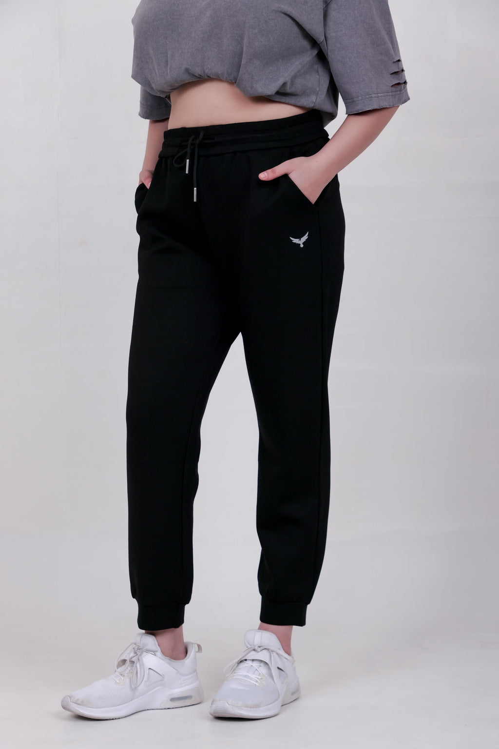 Women's Premium Oversize Joggers – Black