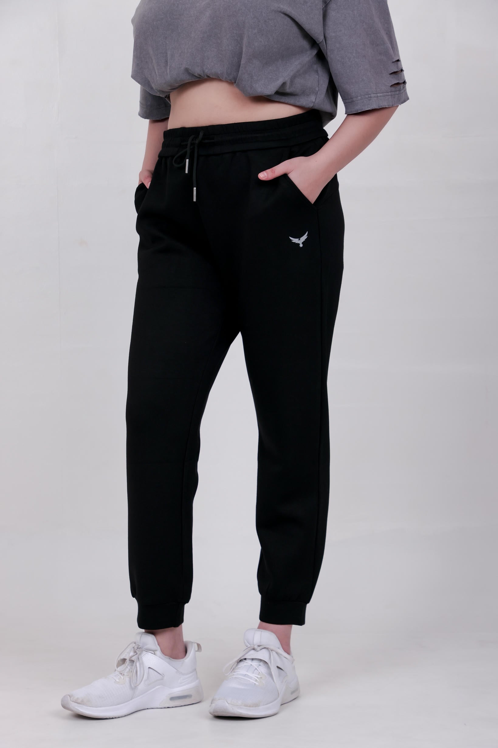 Women's Premium Oversize Joggers – Black