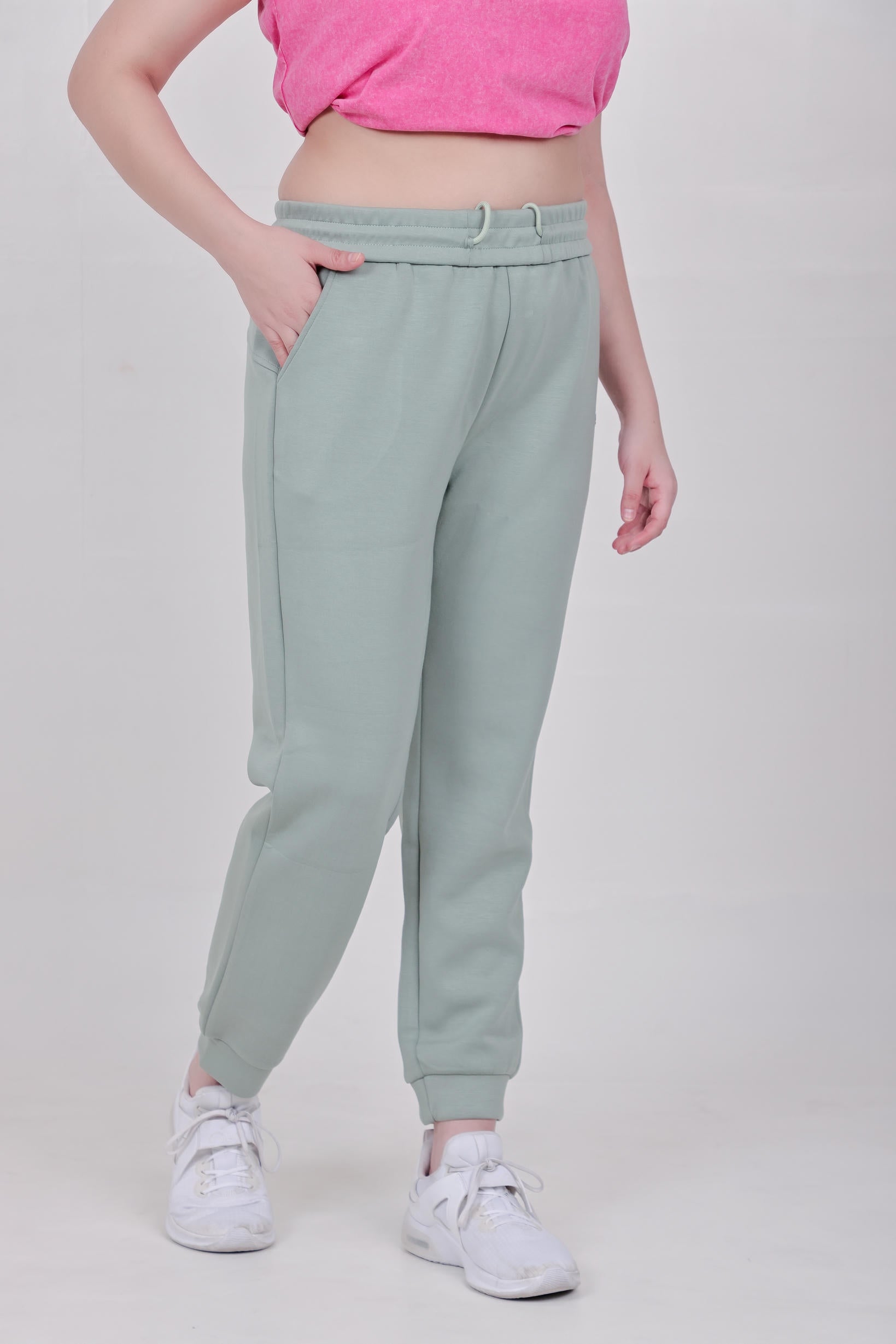 Women's Premium Oversize Joggers – Mint Green