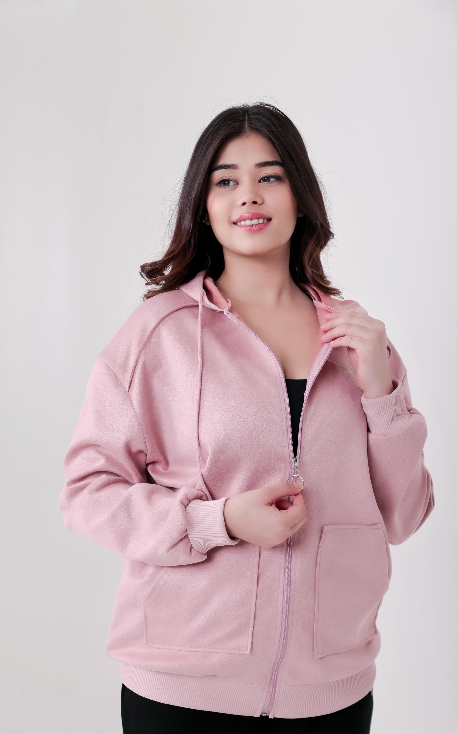 Girl's Premium Oversize Hoodie – Pink