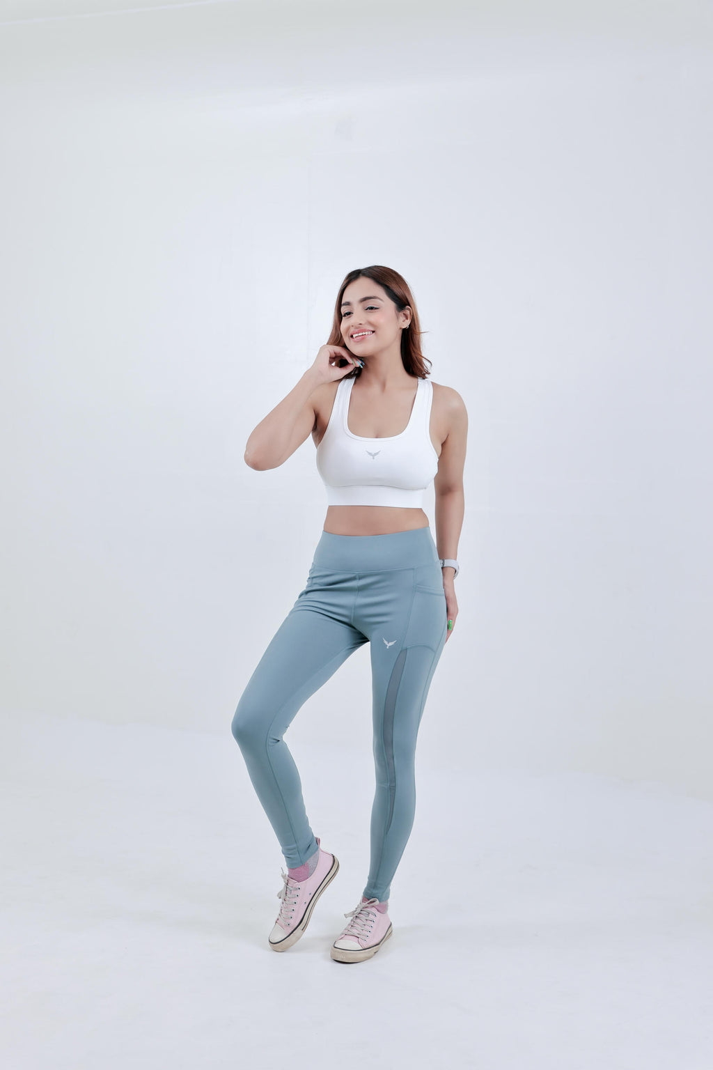 Falcon Lifting Pocket Leggings – Blue Green