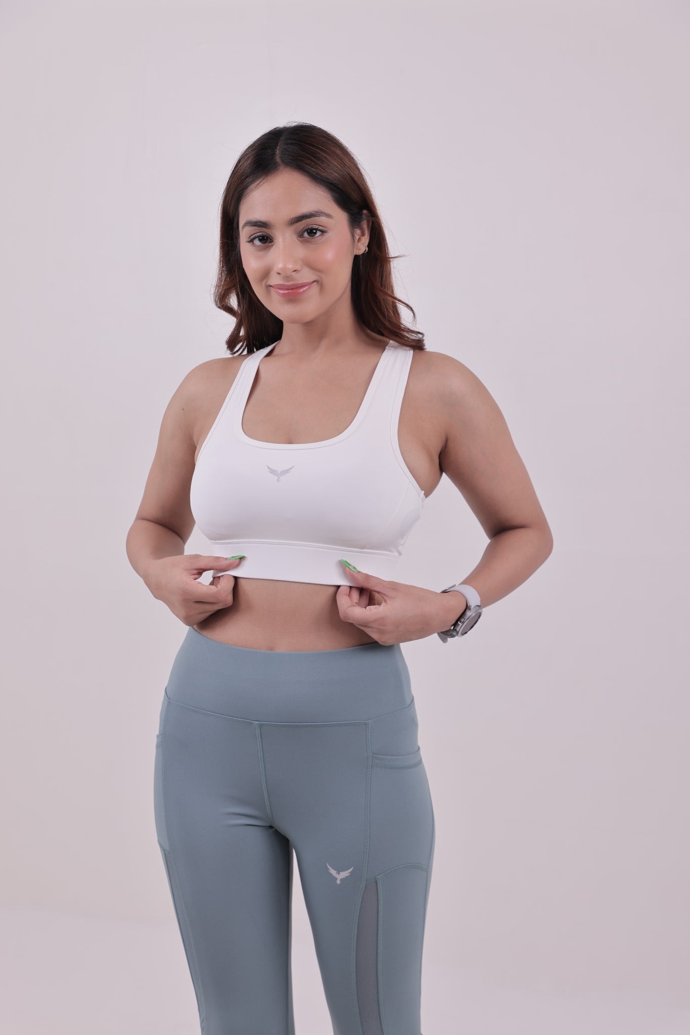 Yoga High Impact Sports Bra – White