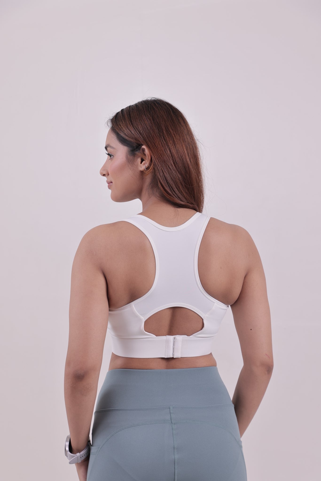 Yoga High Impact Sports Bra – White