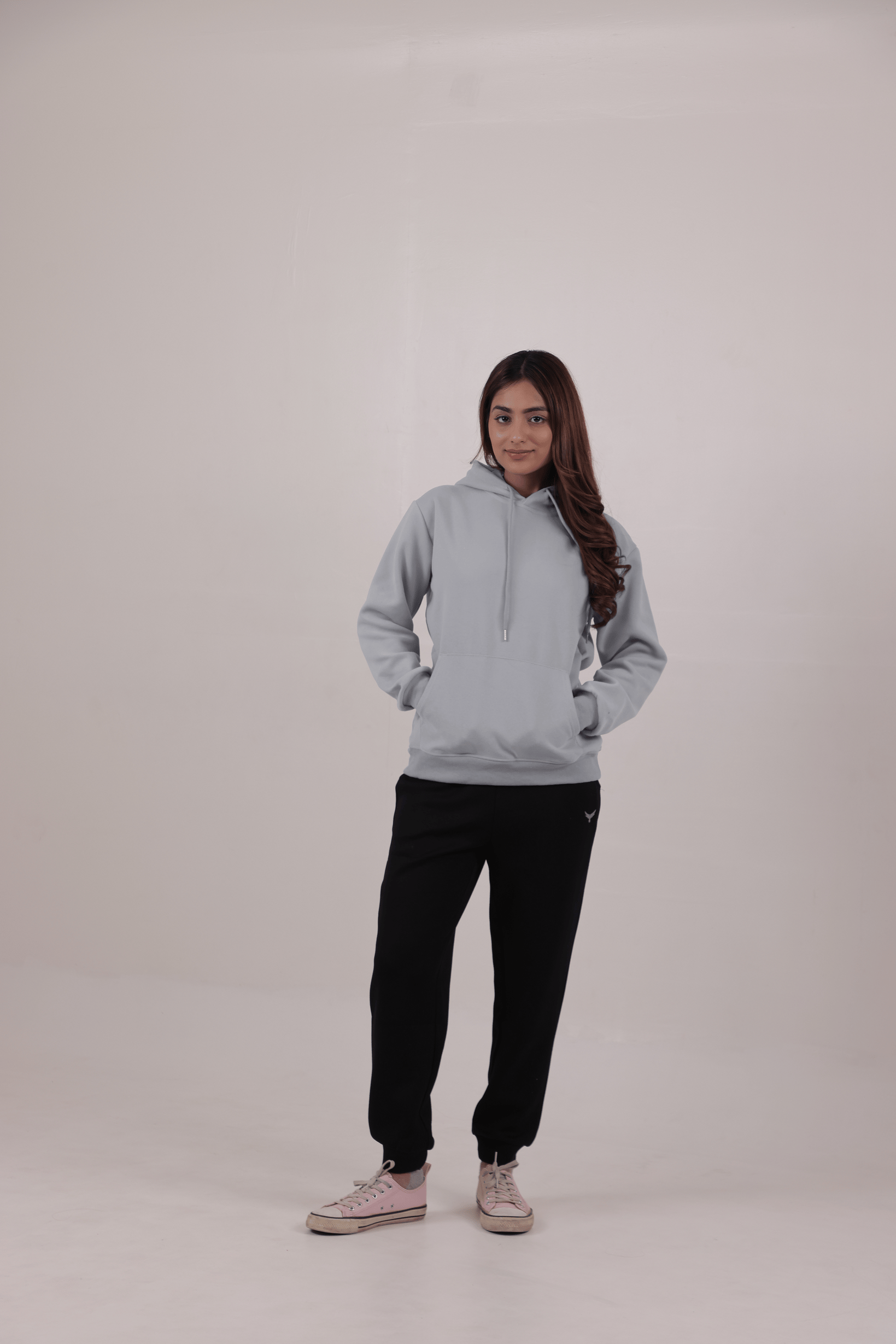 Women's Jersey Cotton Hoodie – Grey