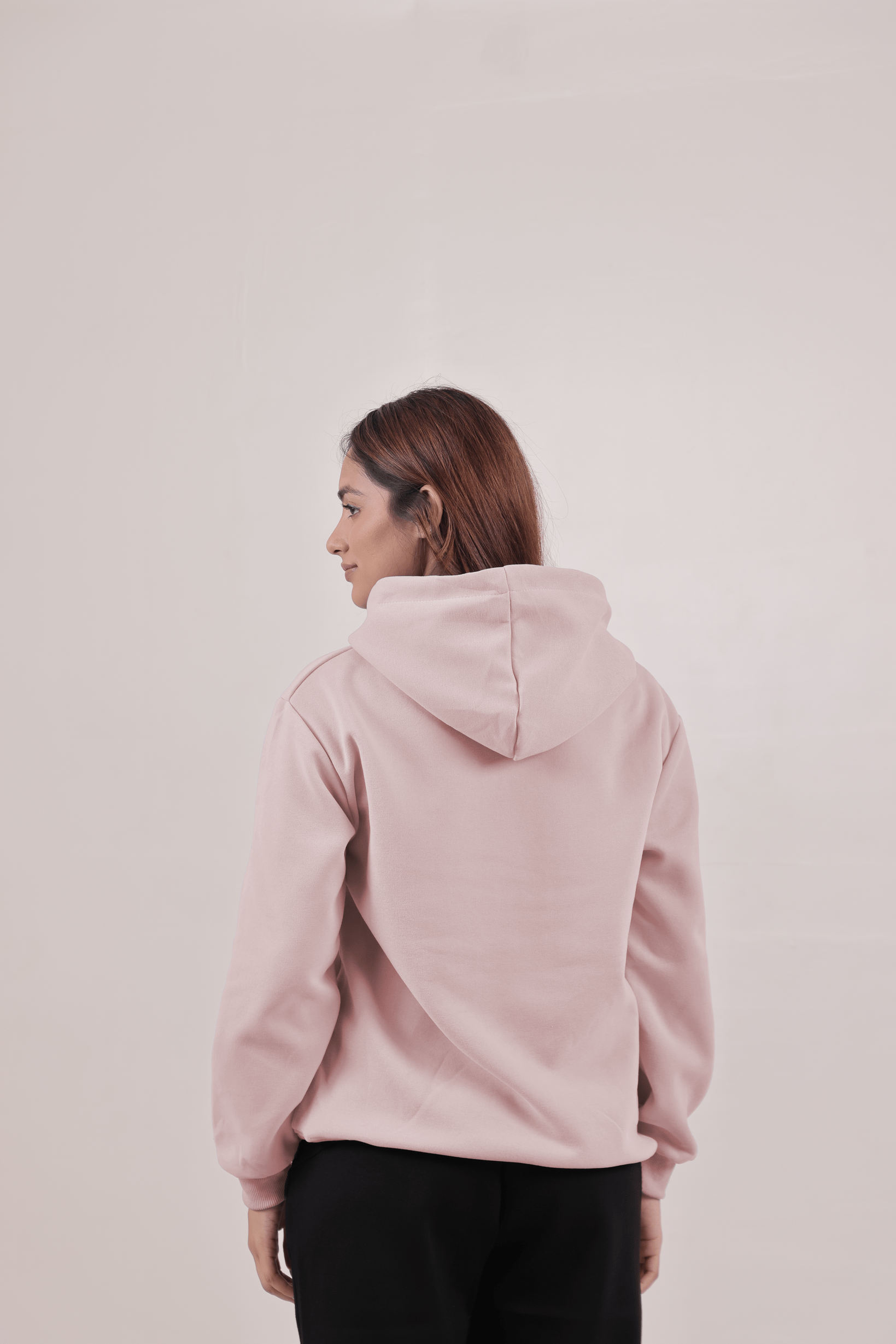 Women's Jersey Cotton Hoodie – Light Pink