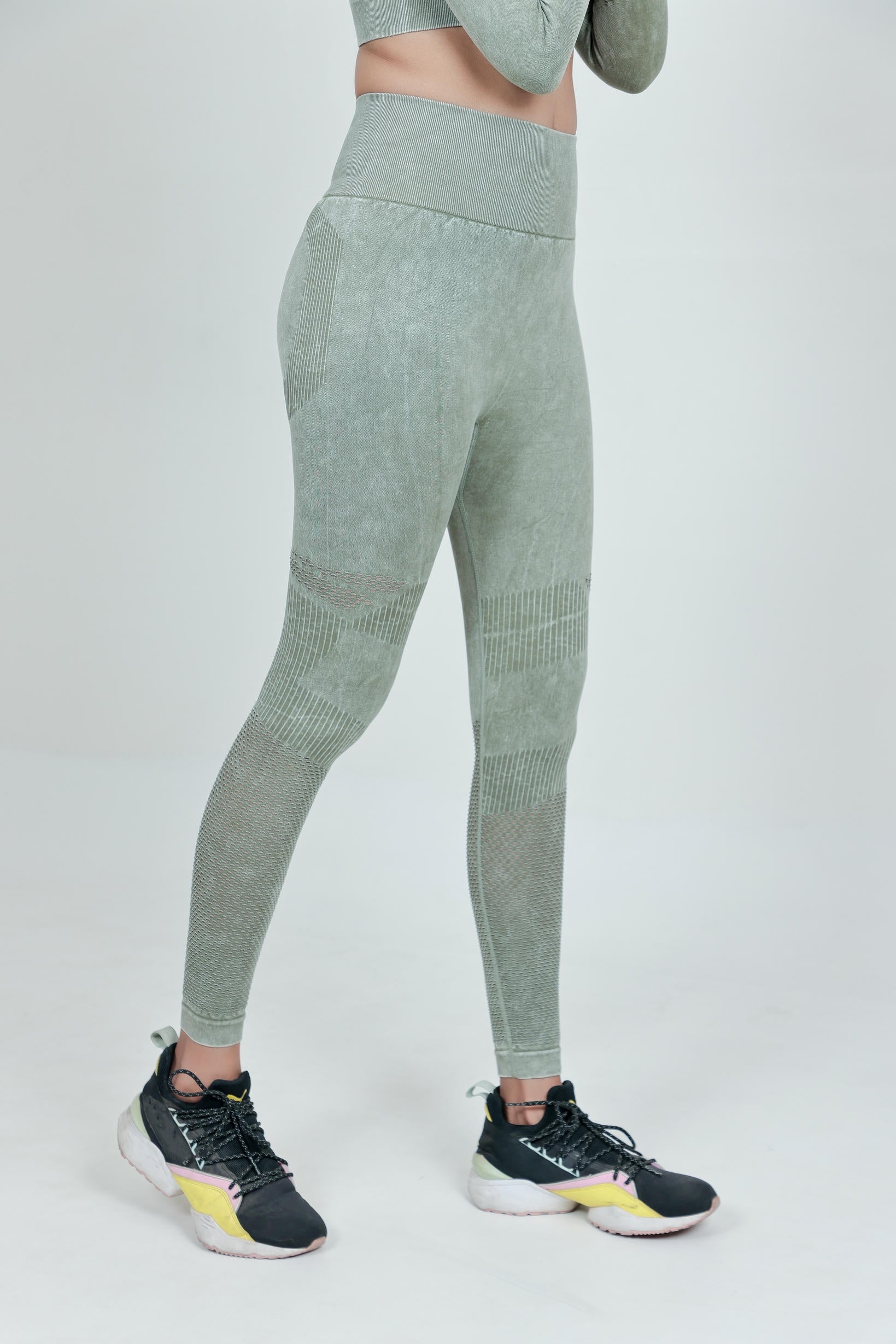Women's Workout Nylon Legging – Olive Green
