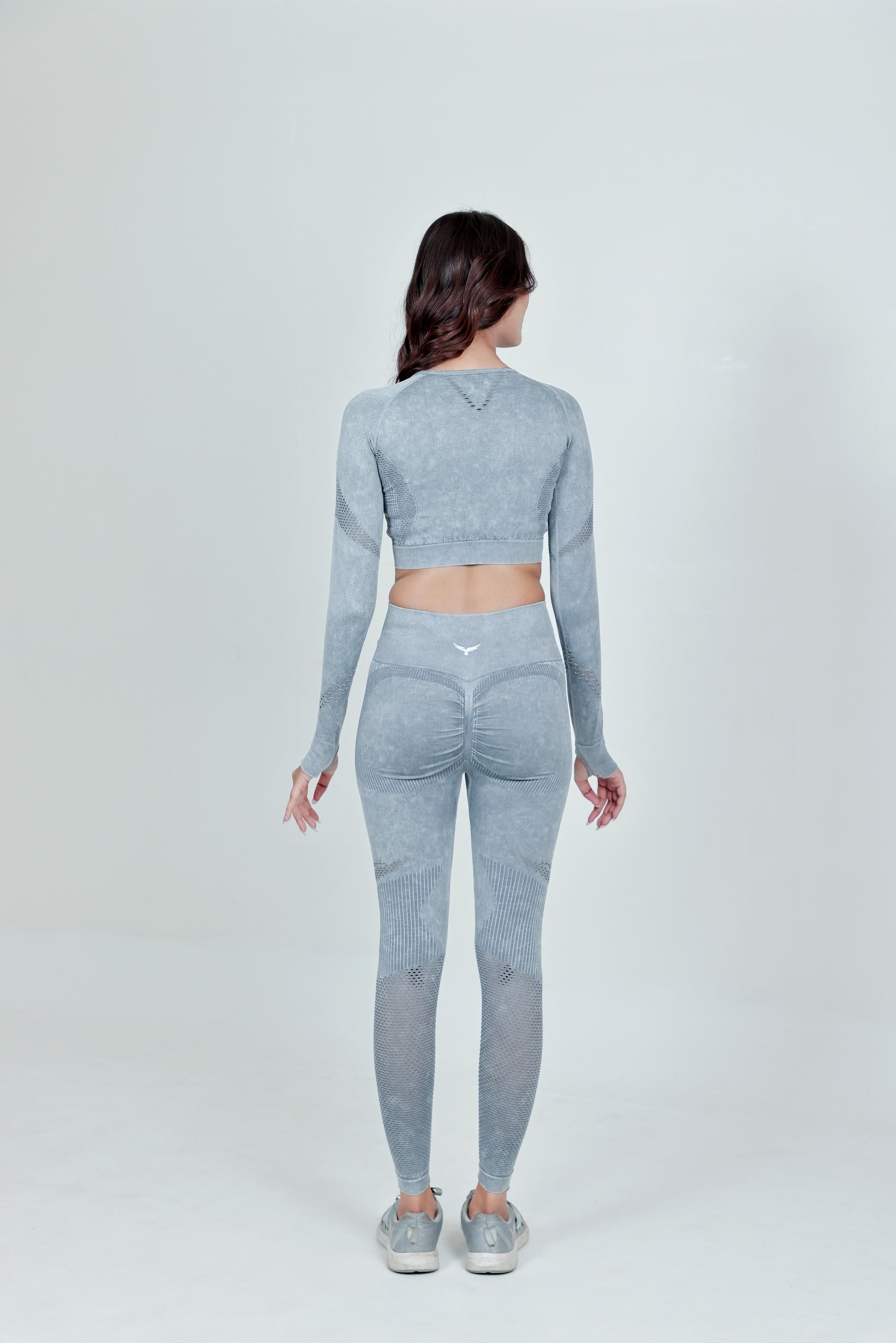 Women's Workout Nylon Legging – Muted Grey
