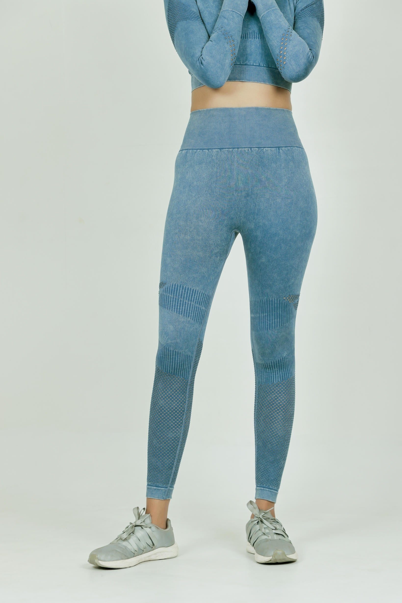 Women's Workout Nylon Legging – Blue