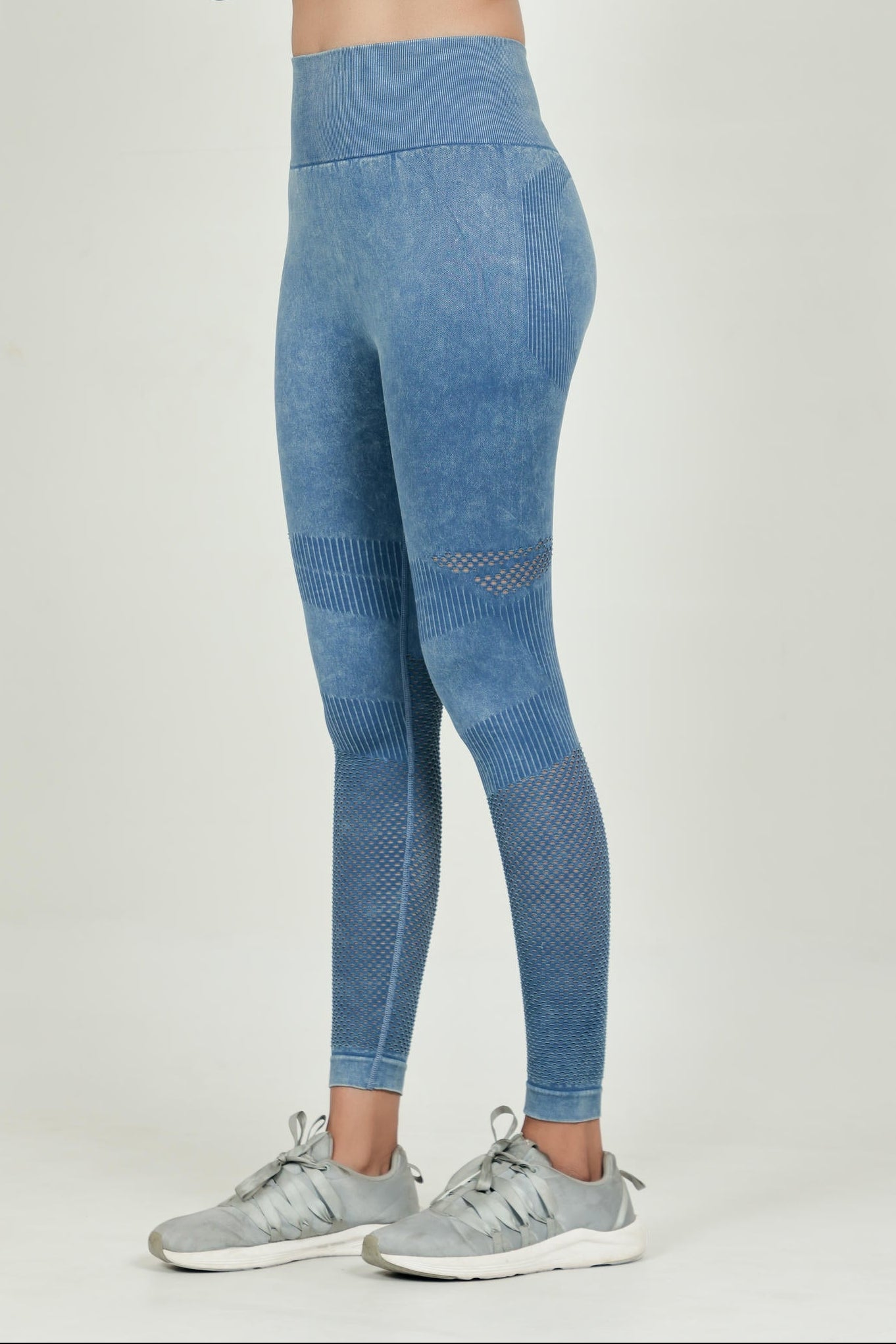 Women's Workout Nylon Legging – Blue