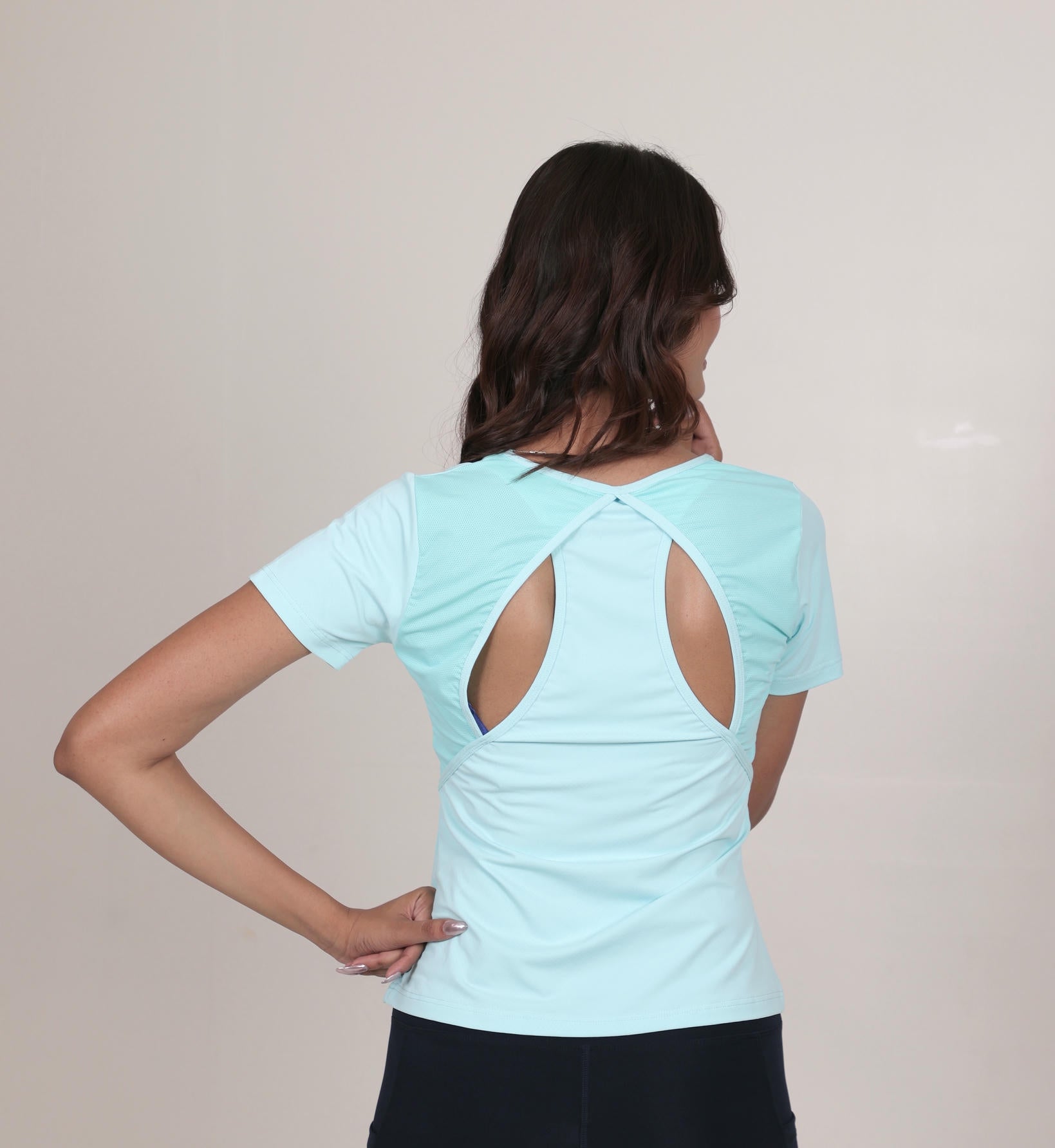 RACERBACK ATHLETIC T-SHIRT – LIGHT BLUE