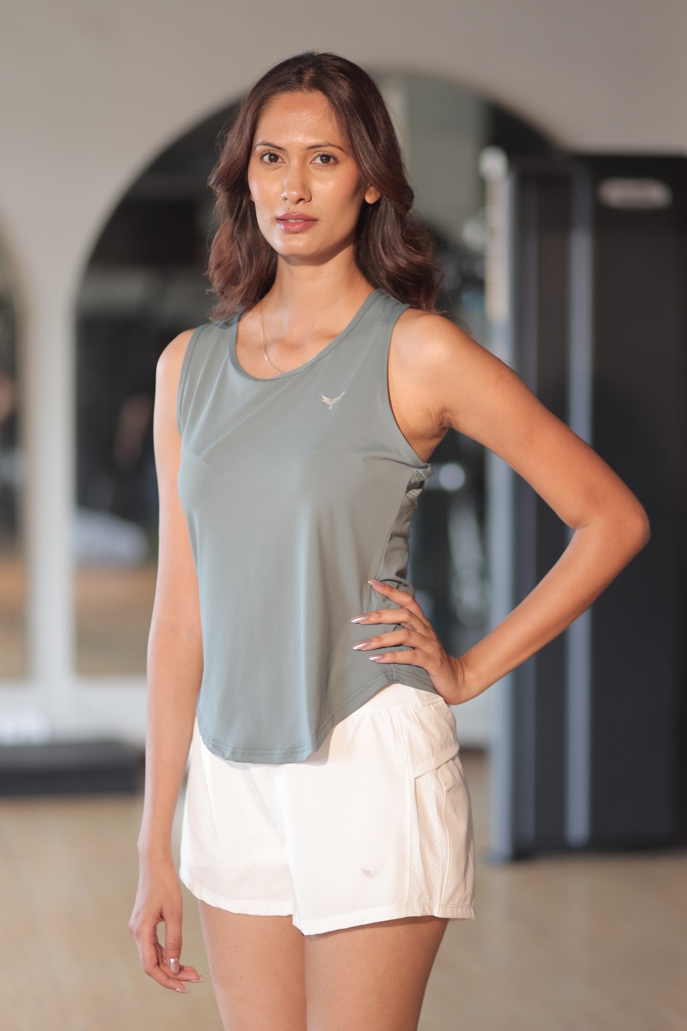 Falcon Training Sheer Perforated Tank – Bottega Green