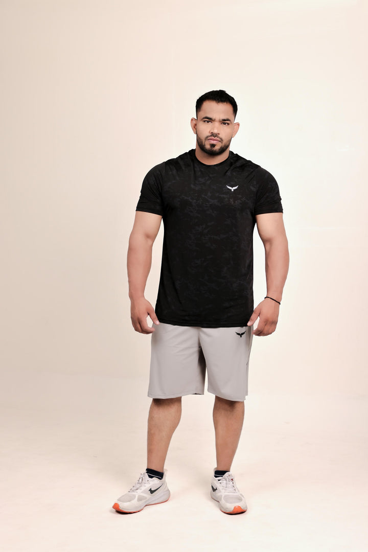 Mens Dry Hybrid T-Shirt – Black