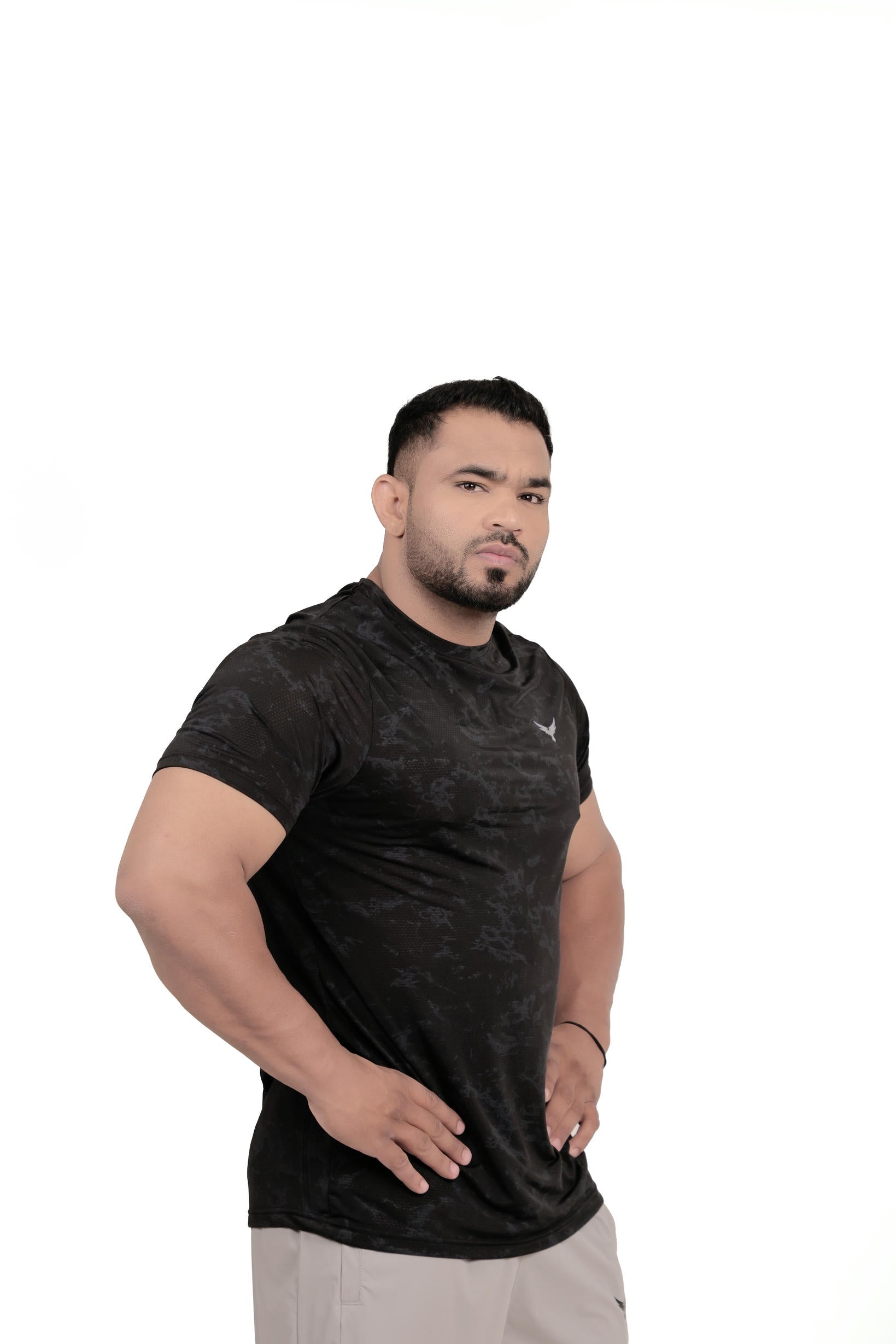 Mens Dry Hybrid T-Shirt – Black