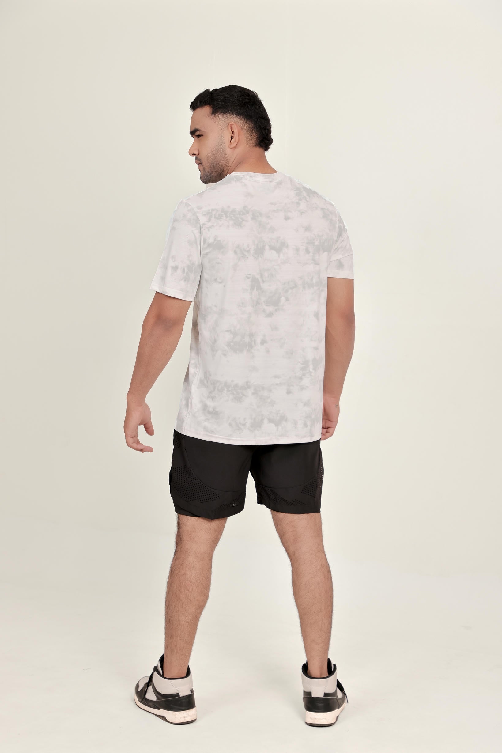 Mens Camo Dry Hybrid T-Shirt – White