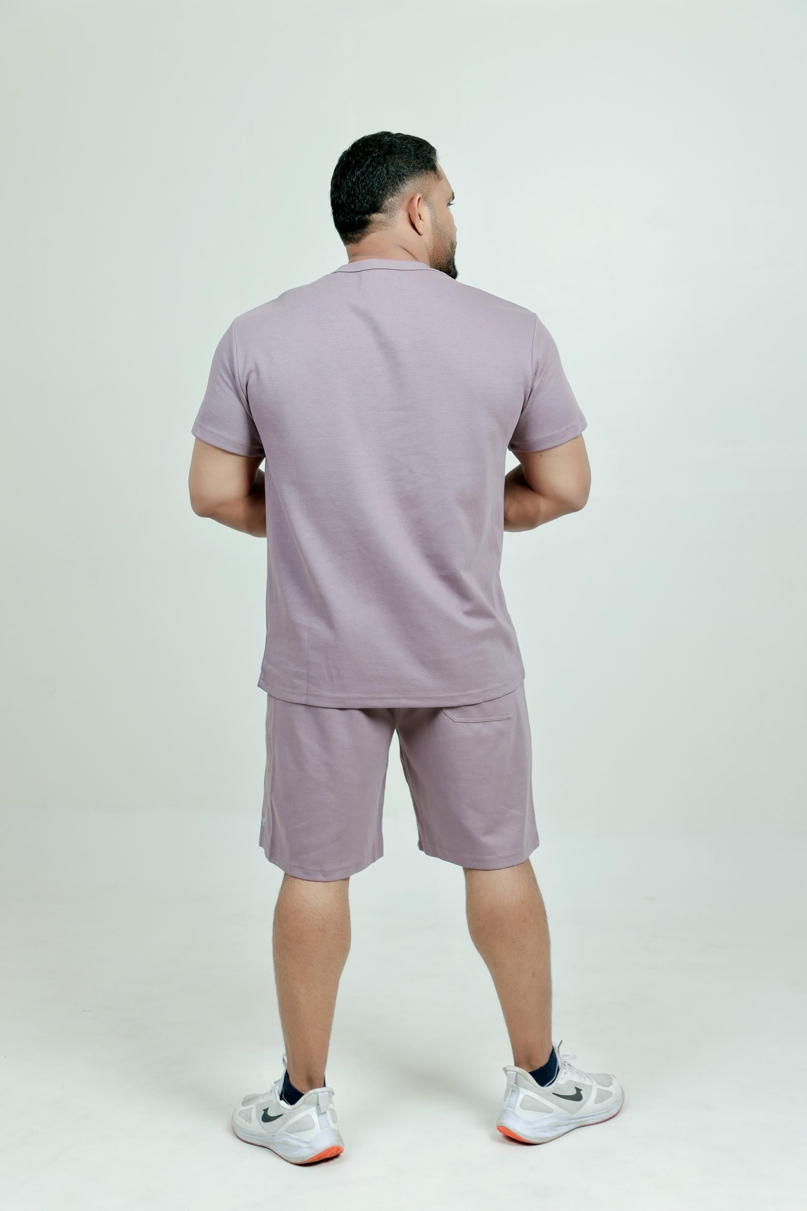 Men’s Knitted Coord Sets – Purple (Poly-Cotton Blend)