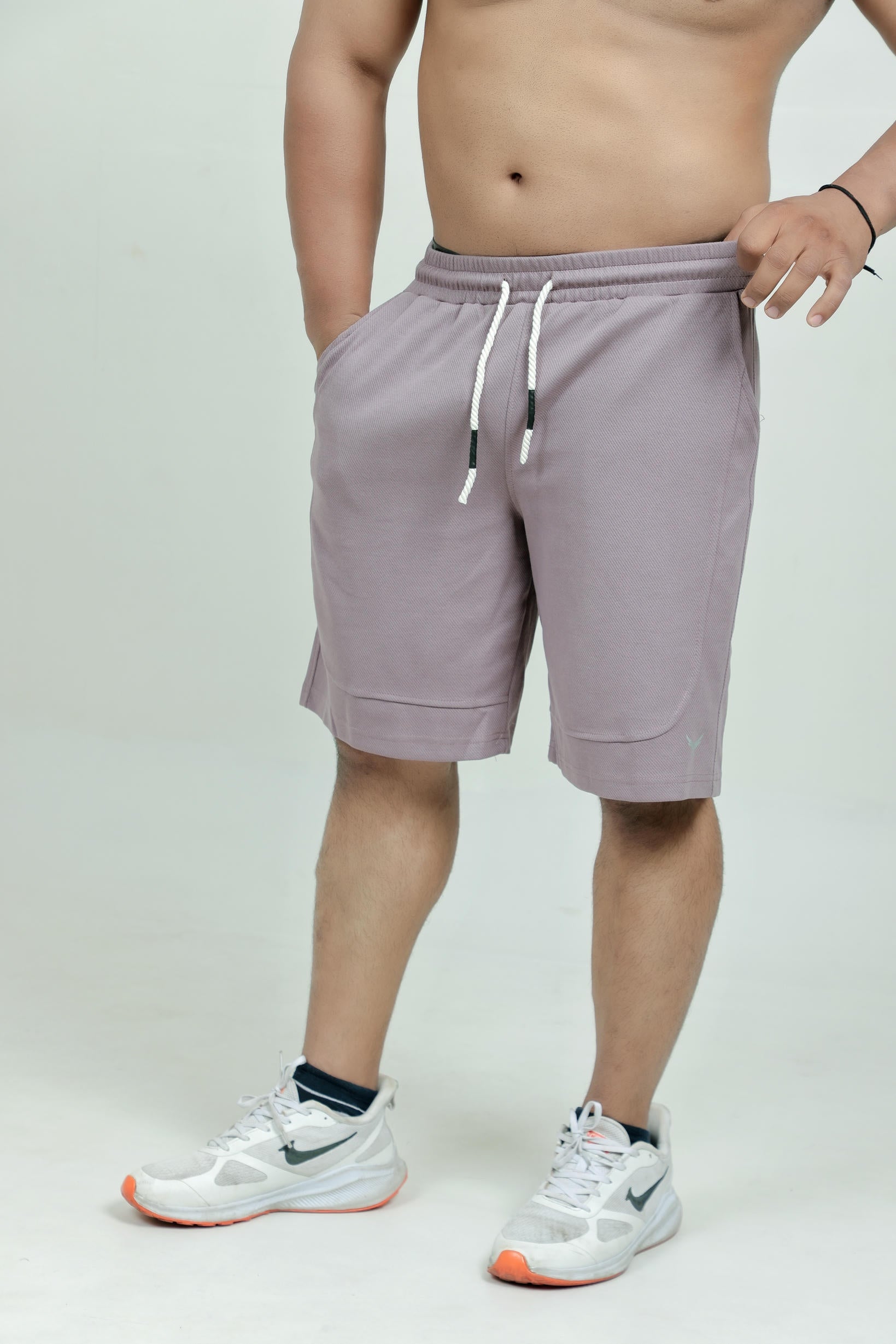 Men’s Knitted Shorts – Purple (Poly-Cotton Blend)