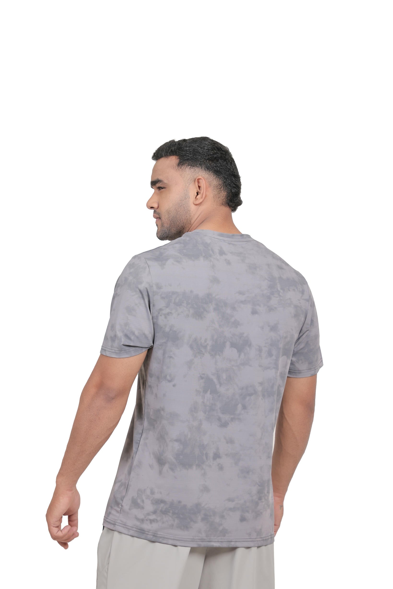 Men’s Camo Dry Hybrid T-Shirt – Grey