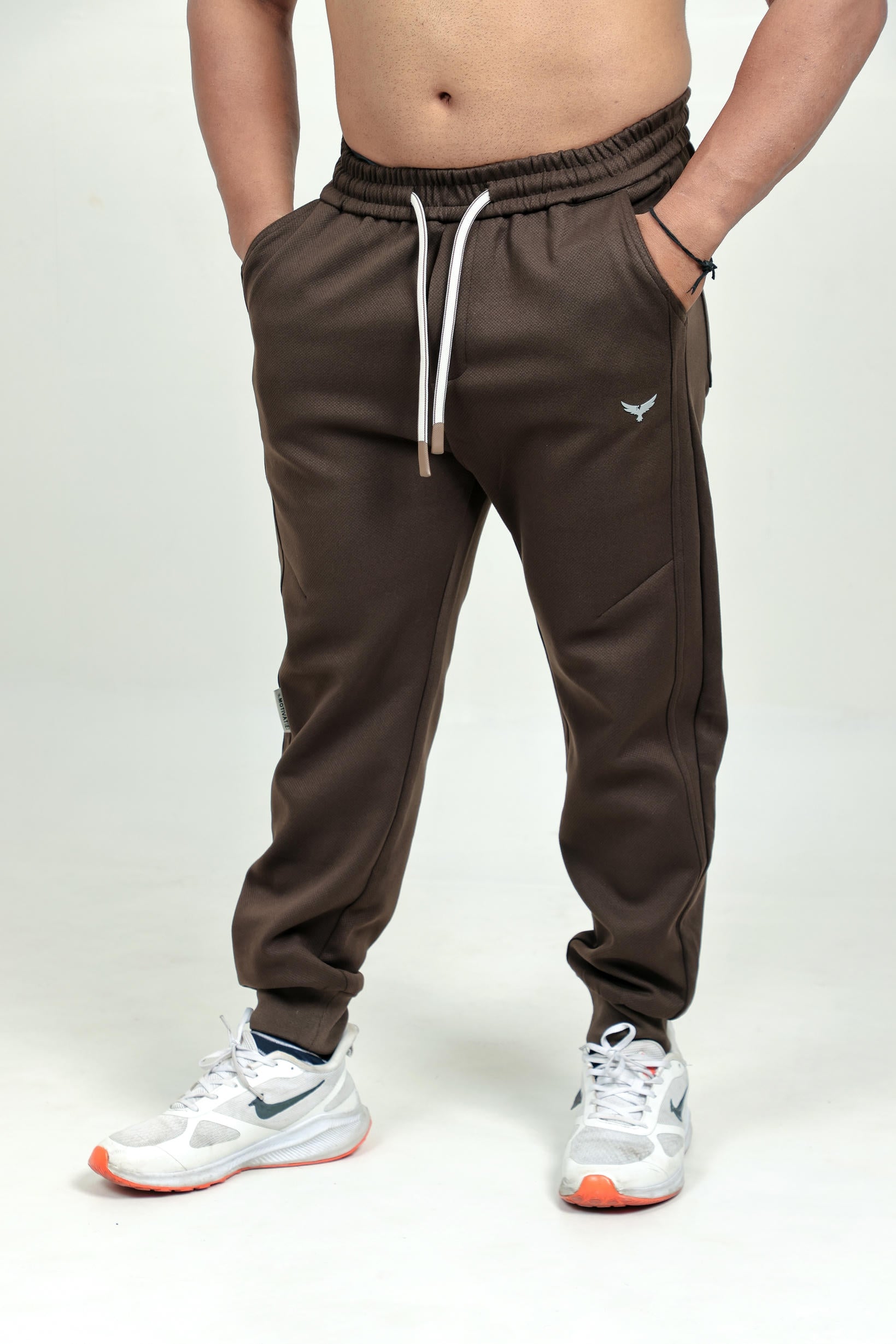 Men’s Honeycomb Jogger – Brown (100% Polyester)