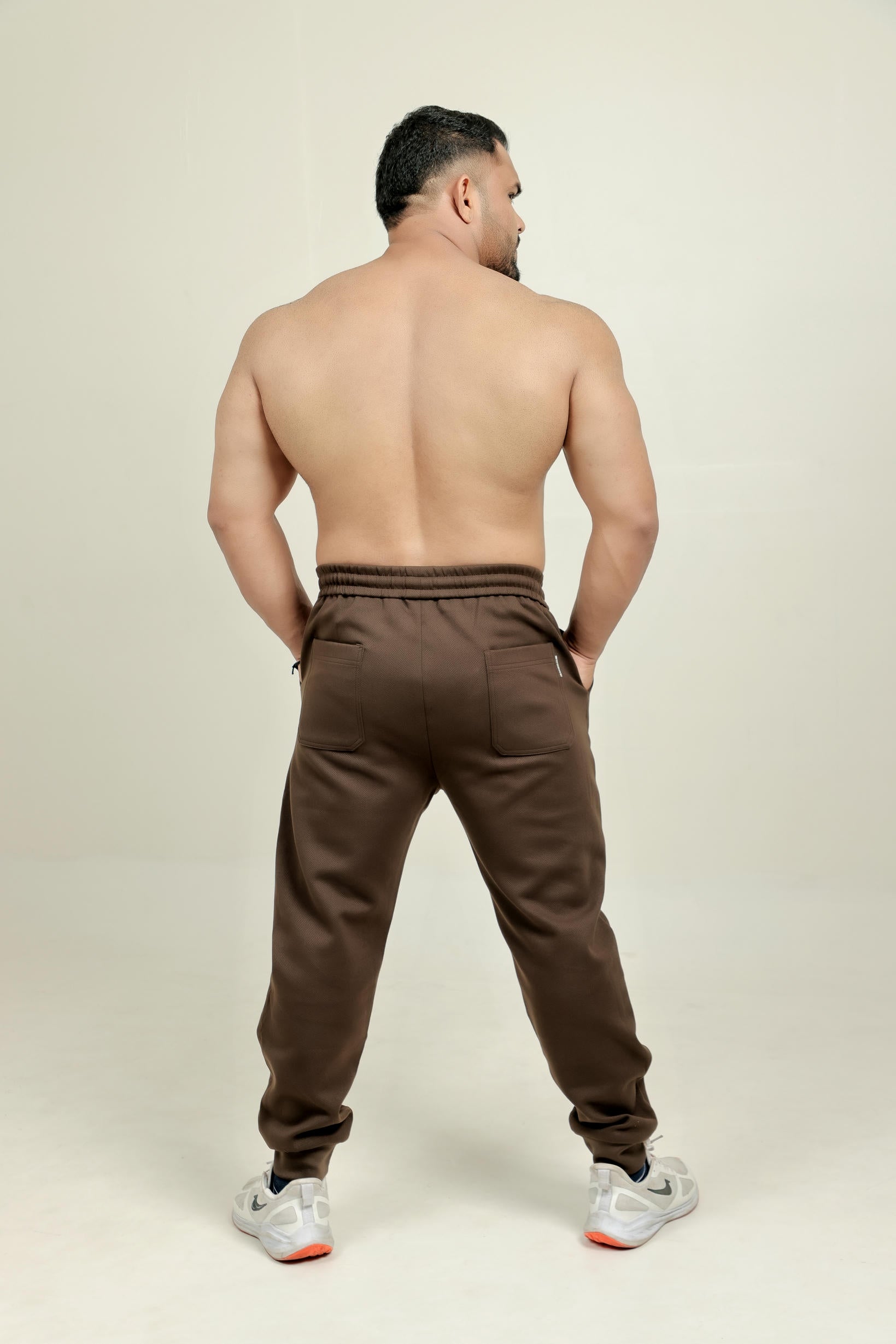 Men’s Honeycomb Jogger – Brown (100% Polyester)
