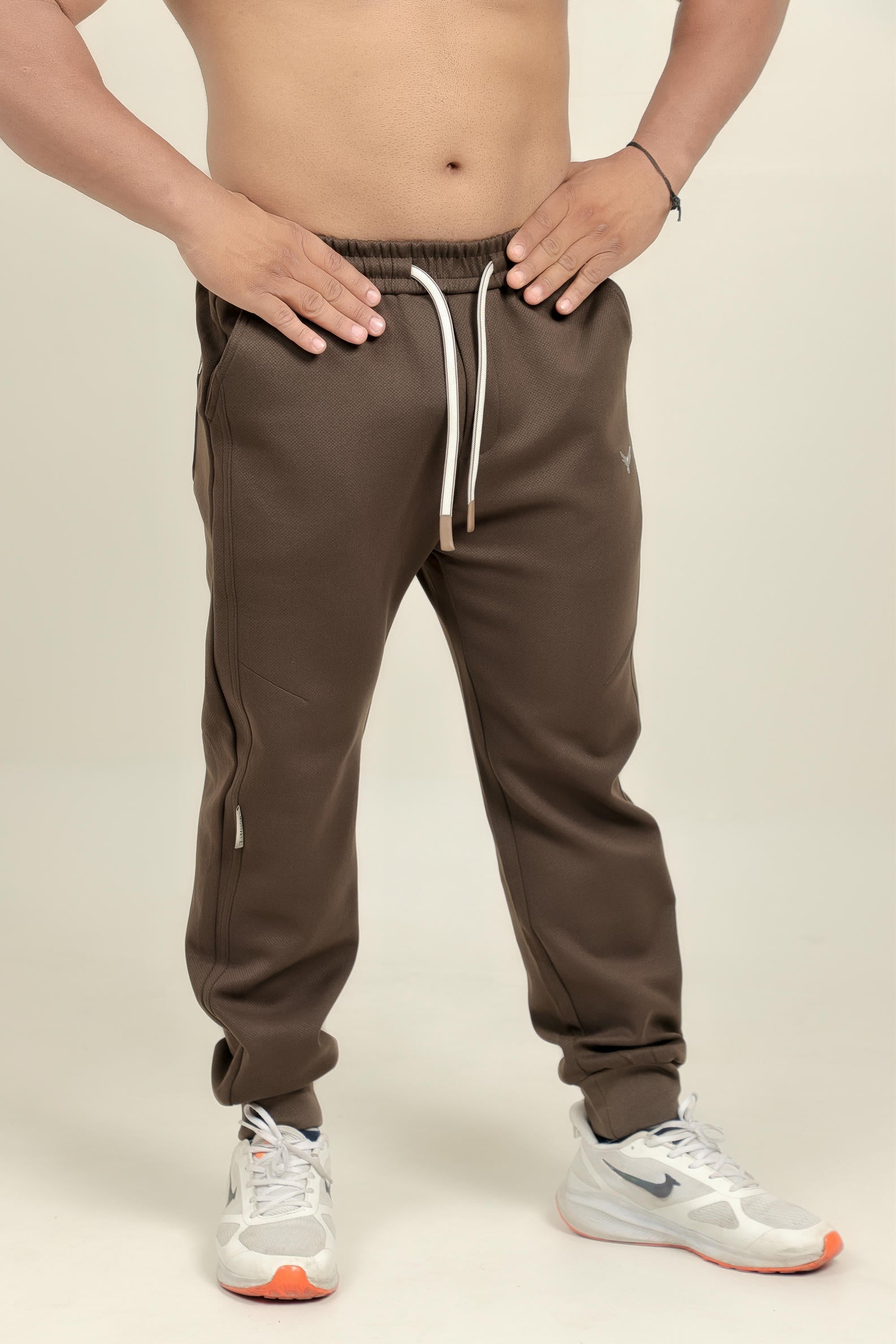 Men’s Honeycomb Jogger – Brown (100% Polyester)