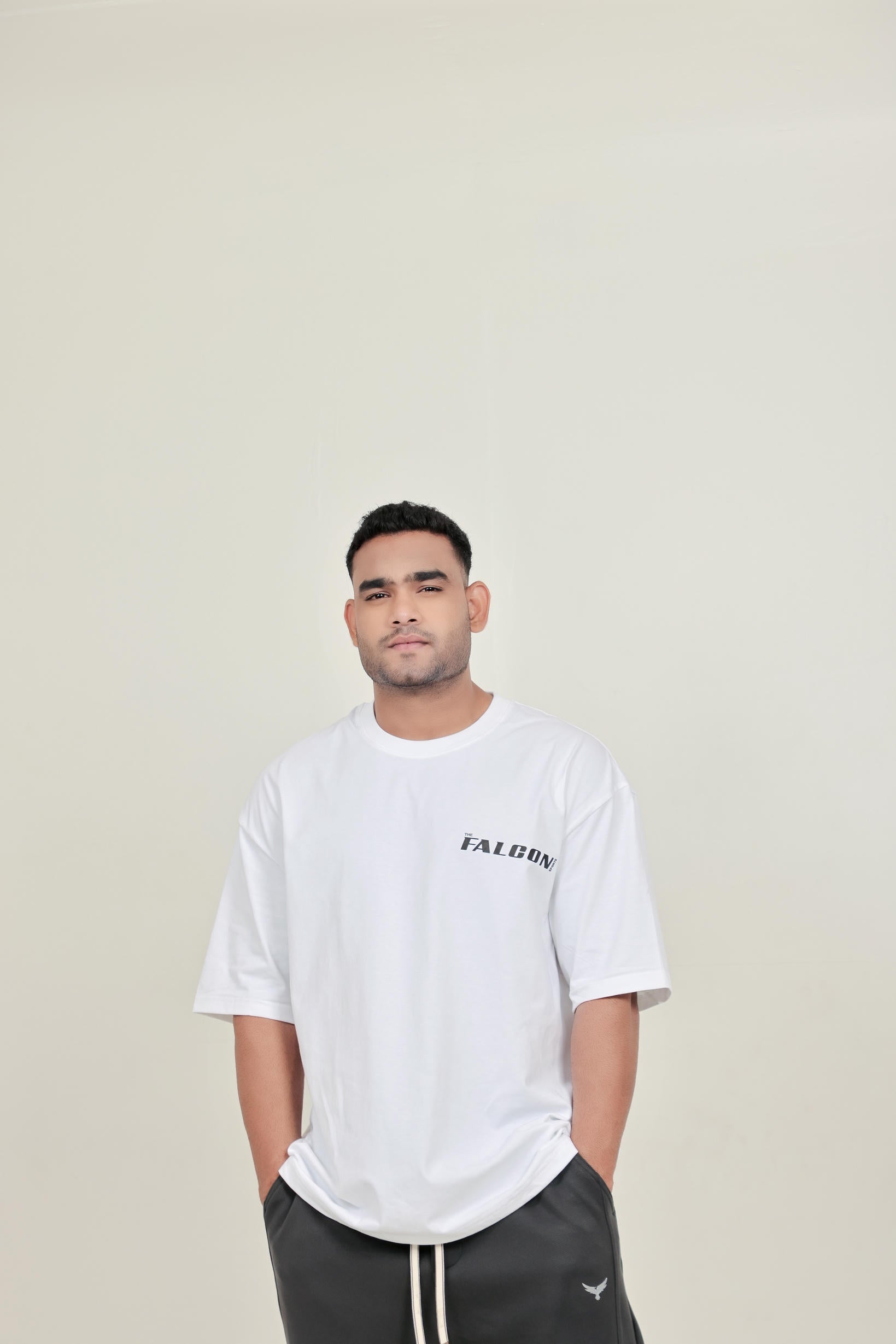 Falcon Men's Oversize T-Shirt – White