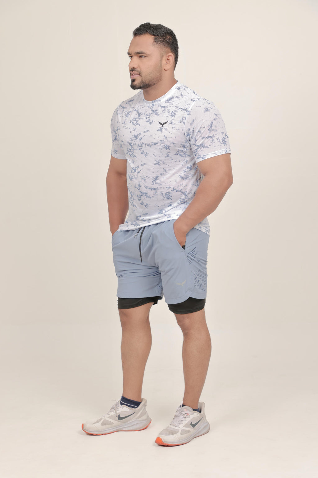 Mens Dry Hybrid T-Shirt – White