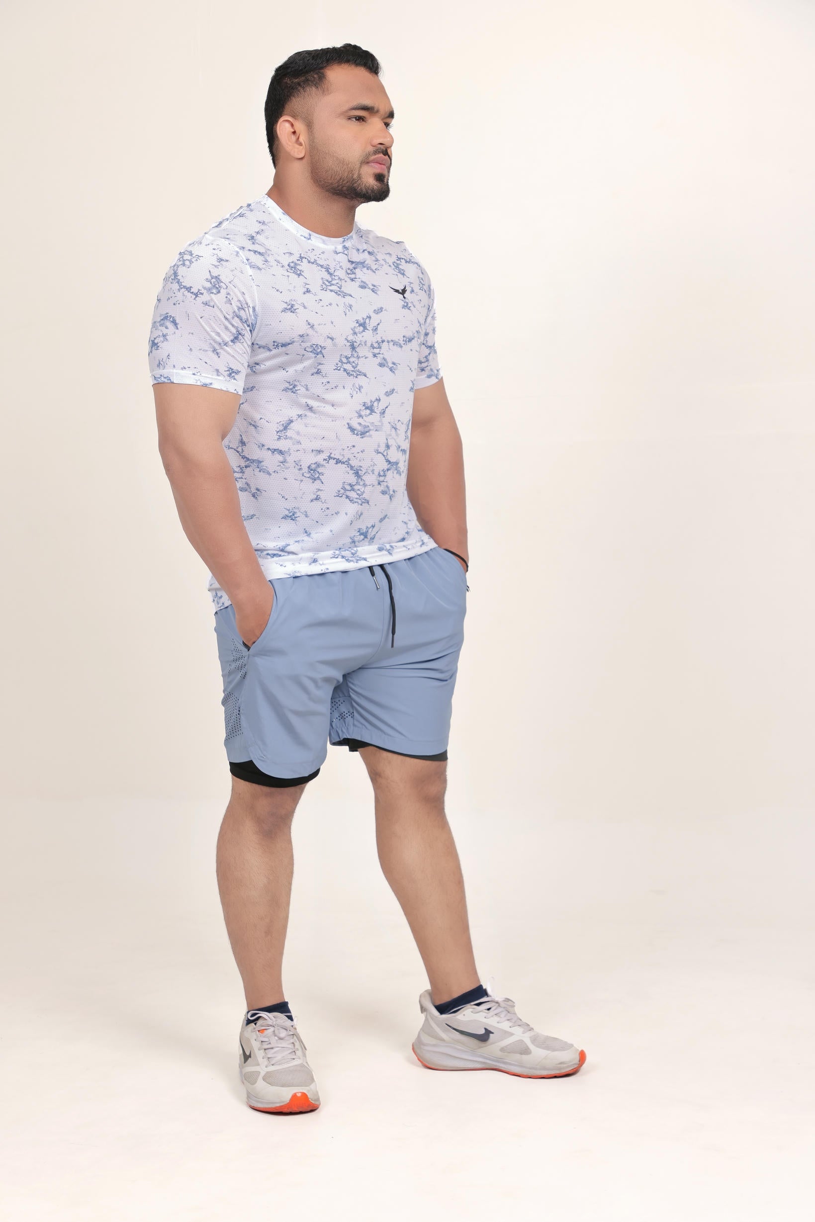 Mens Dry Hybrid T-Shirt – White