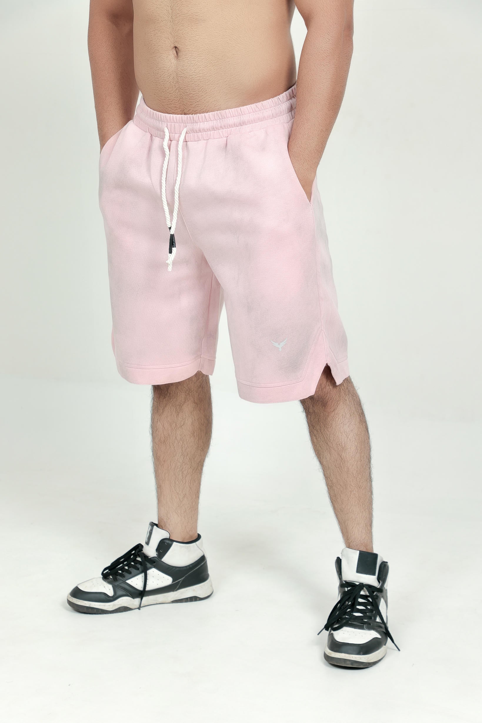 Men’s Tie-Dye Shorts – Peach (Poly-Cotton Blend)