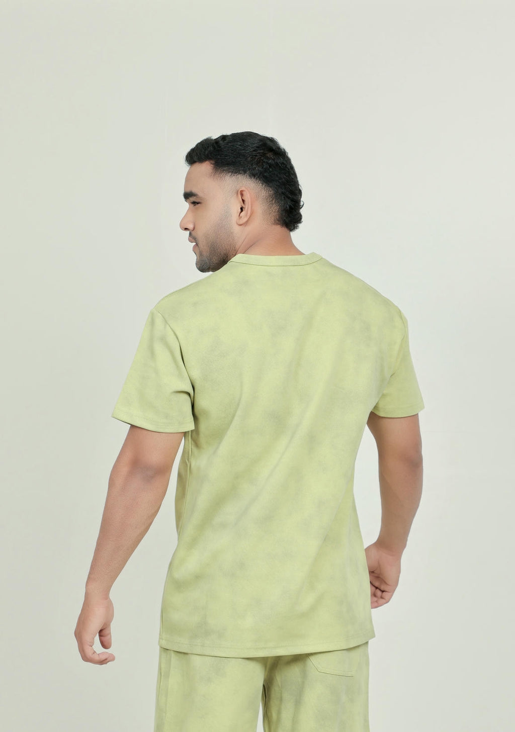 Men’s Tie-Dye T-Shirt – Mint Green (Poly-Cotton Blend)