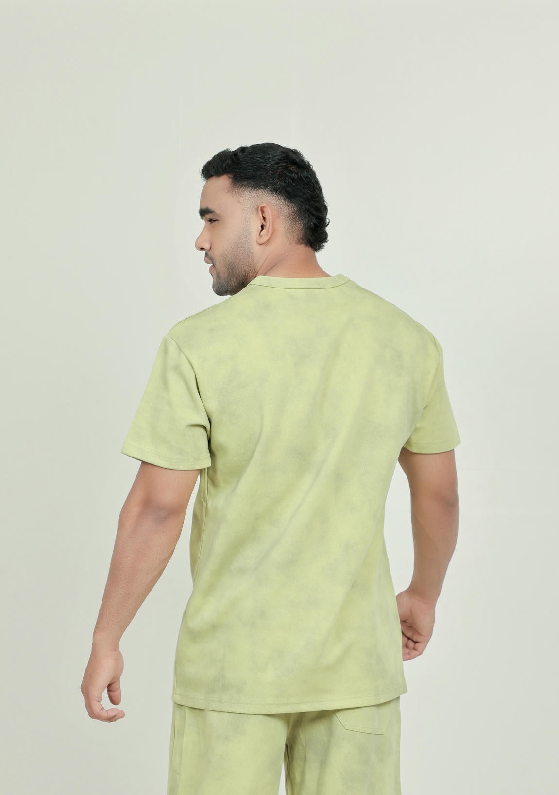 Men’s Tie-Dye T-Shirt – Mint Green (Poly-Cotton Blend)