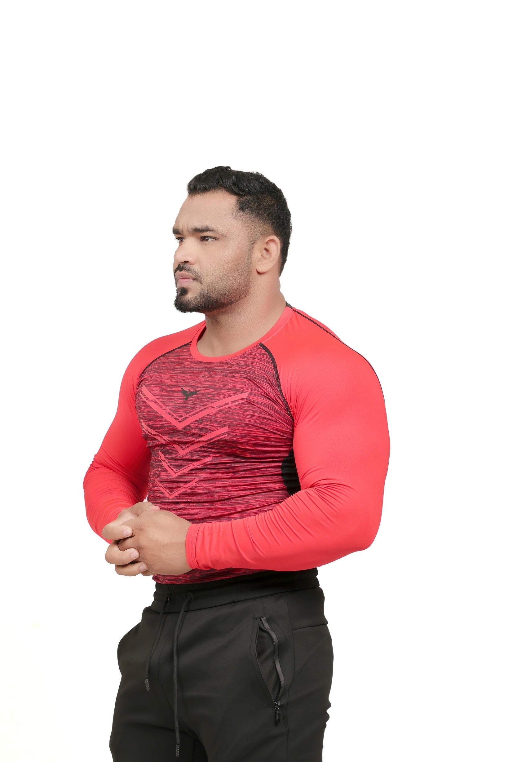 Men’s Chevrons Compression T-Shirt – Orange