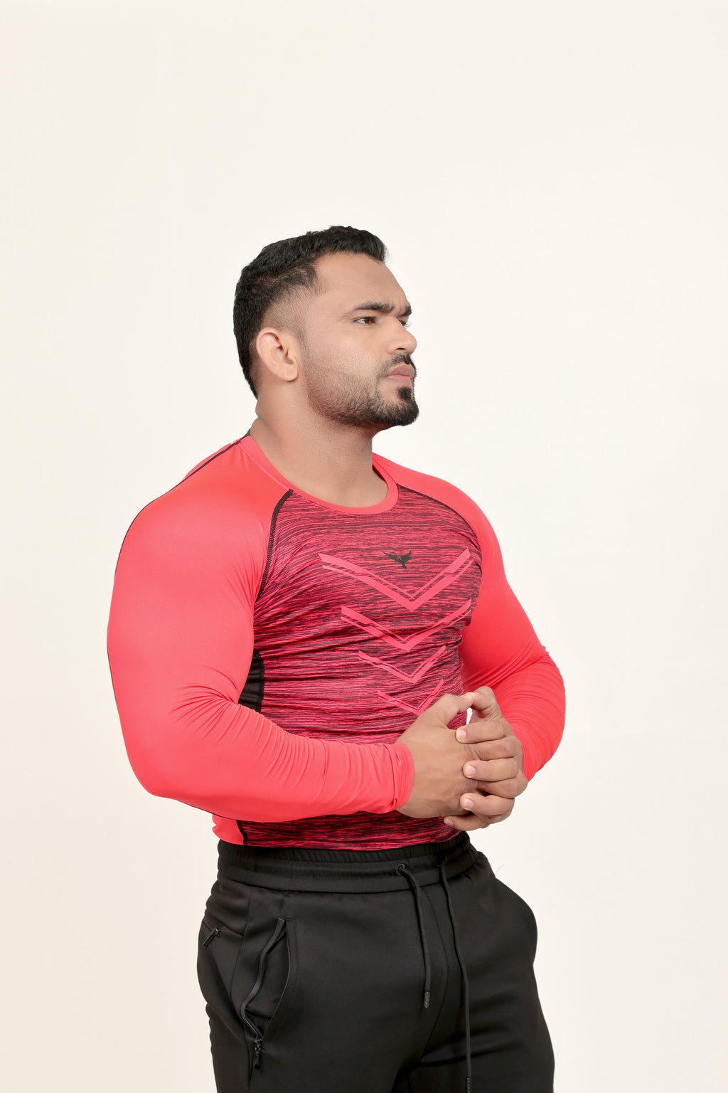Men’s Chevrons Compression T-Shirt – Orange