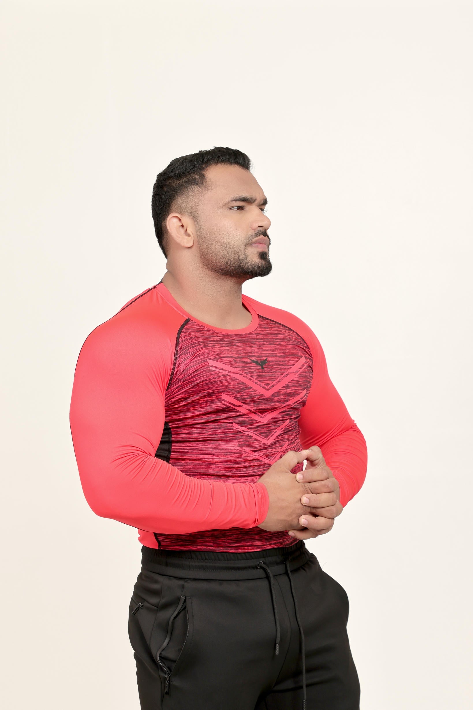 Men’s Chevrons Compression T-Shirt – Orange