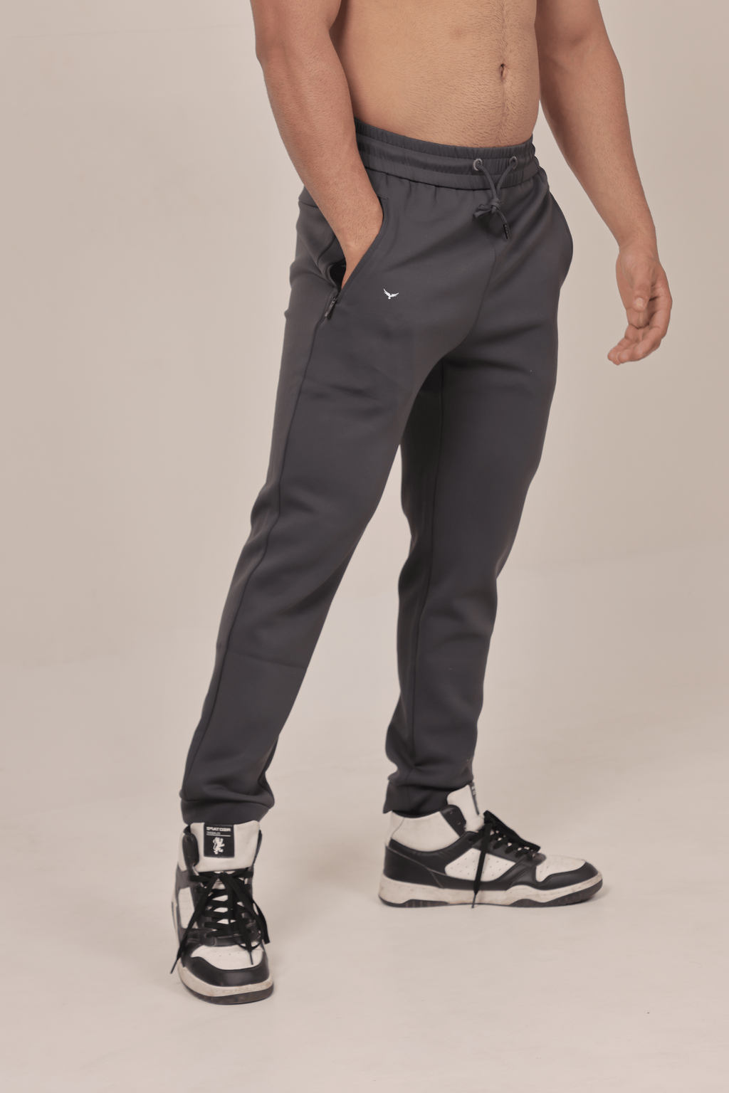 Men’s Slim Fit Breathable Sports Joggers – Grey
