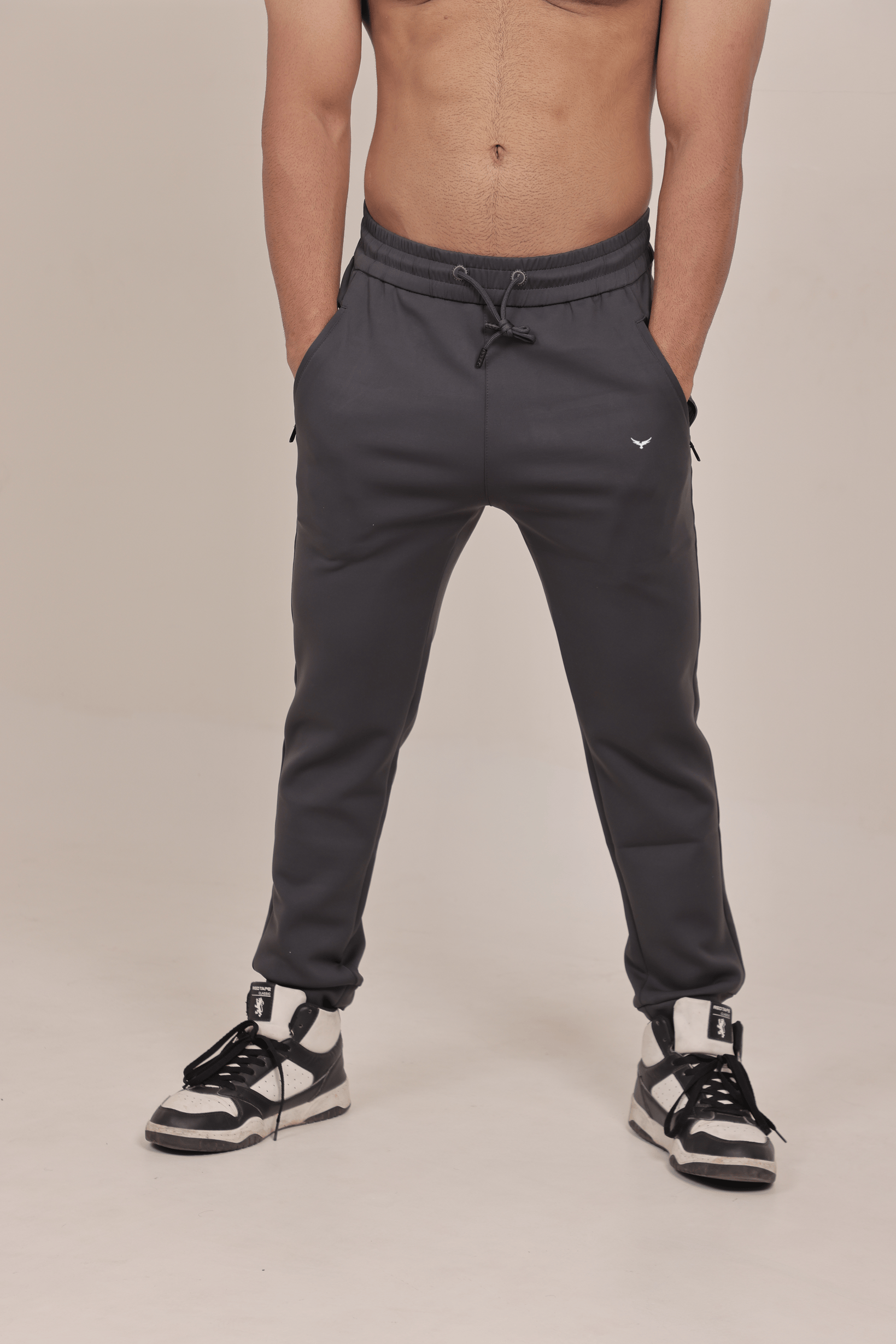 Men’s Slim Fit Breathable Sports Joggers – Grey
