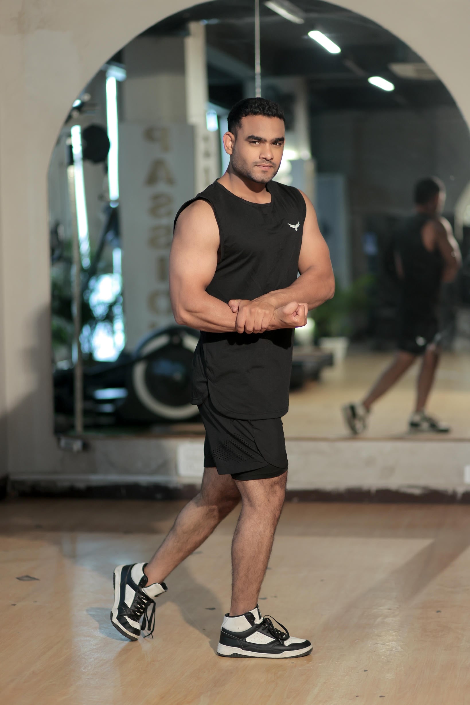 Men’s Compression Fit Tank – Black