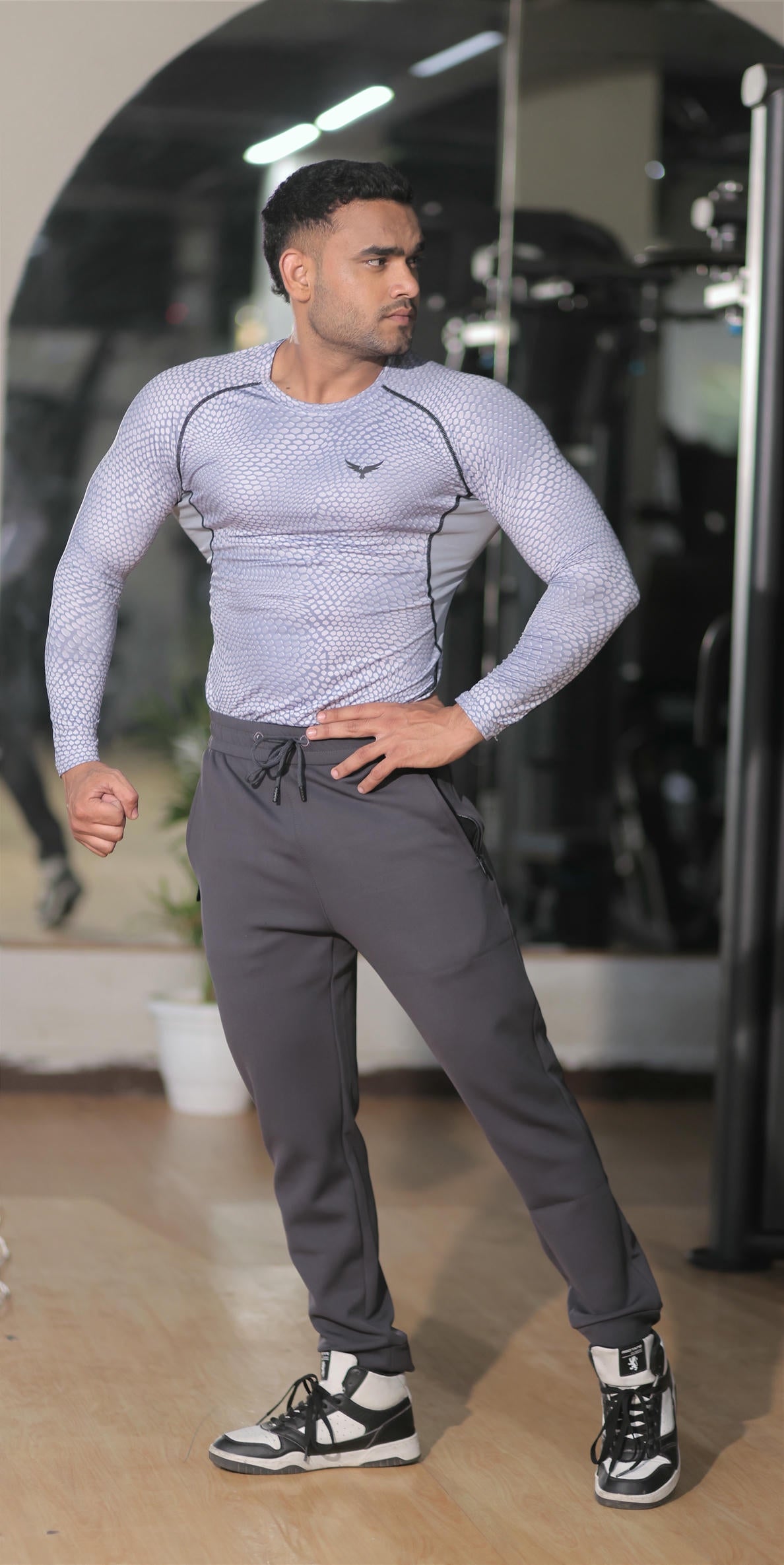Men’s Compression Full Sleeves T-Shirt – Grey