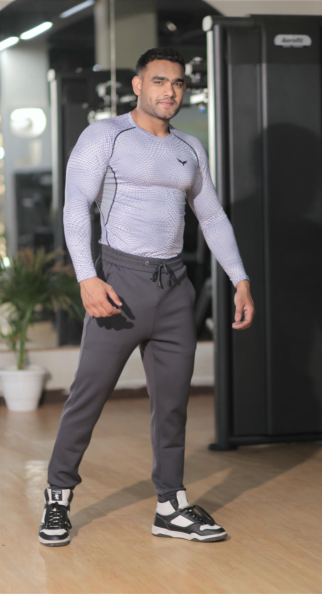 Men’s Compression Full Sleeves T-Shirt – Grey