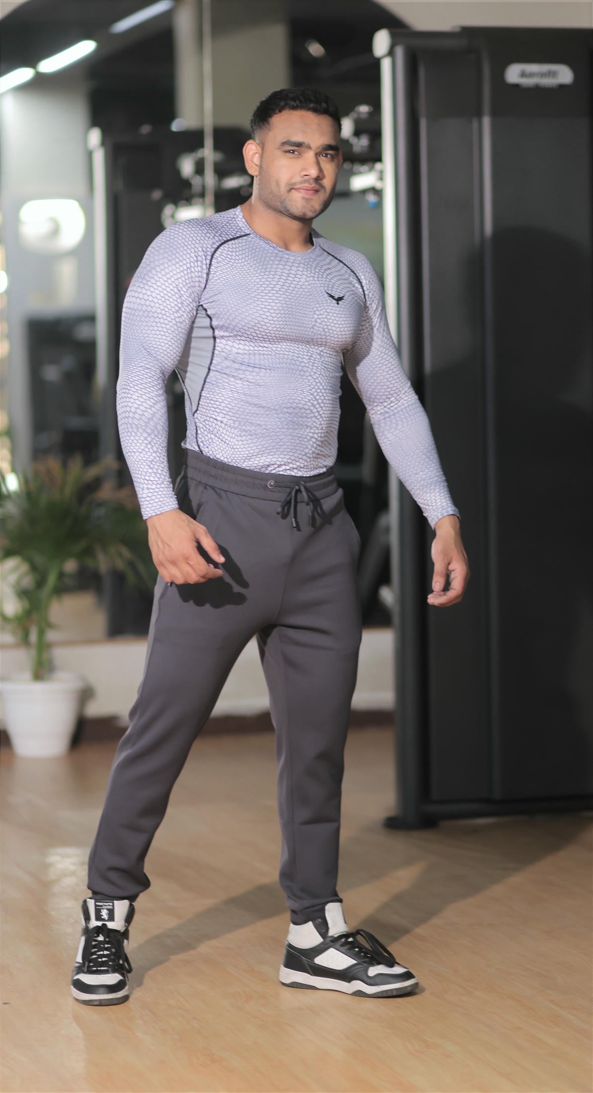 Men’s Compression Full Sleeves T-Shirt – Grey