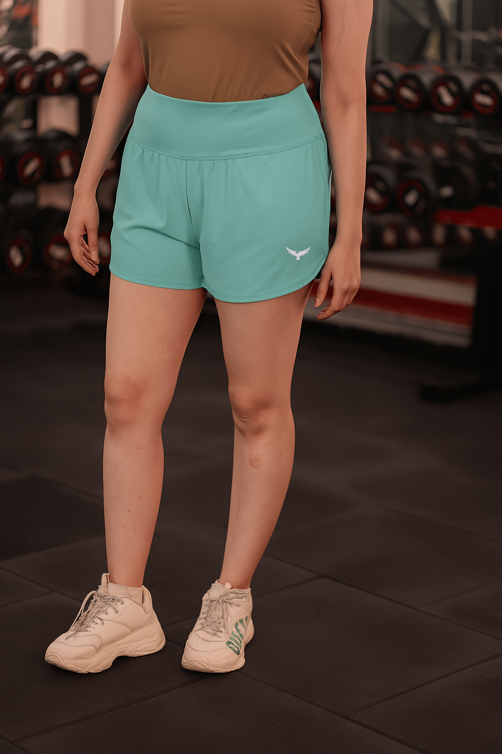 Women's High Waist 2 Piece Short – Aqua