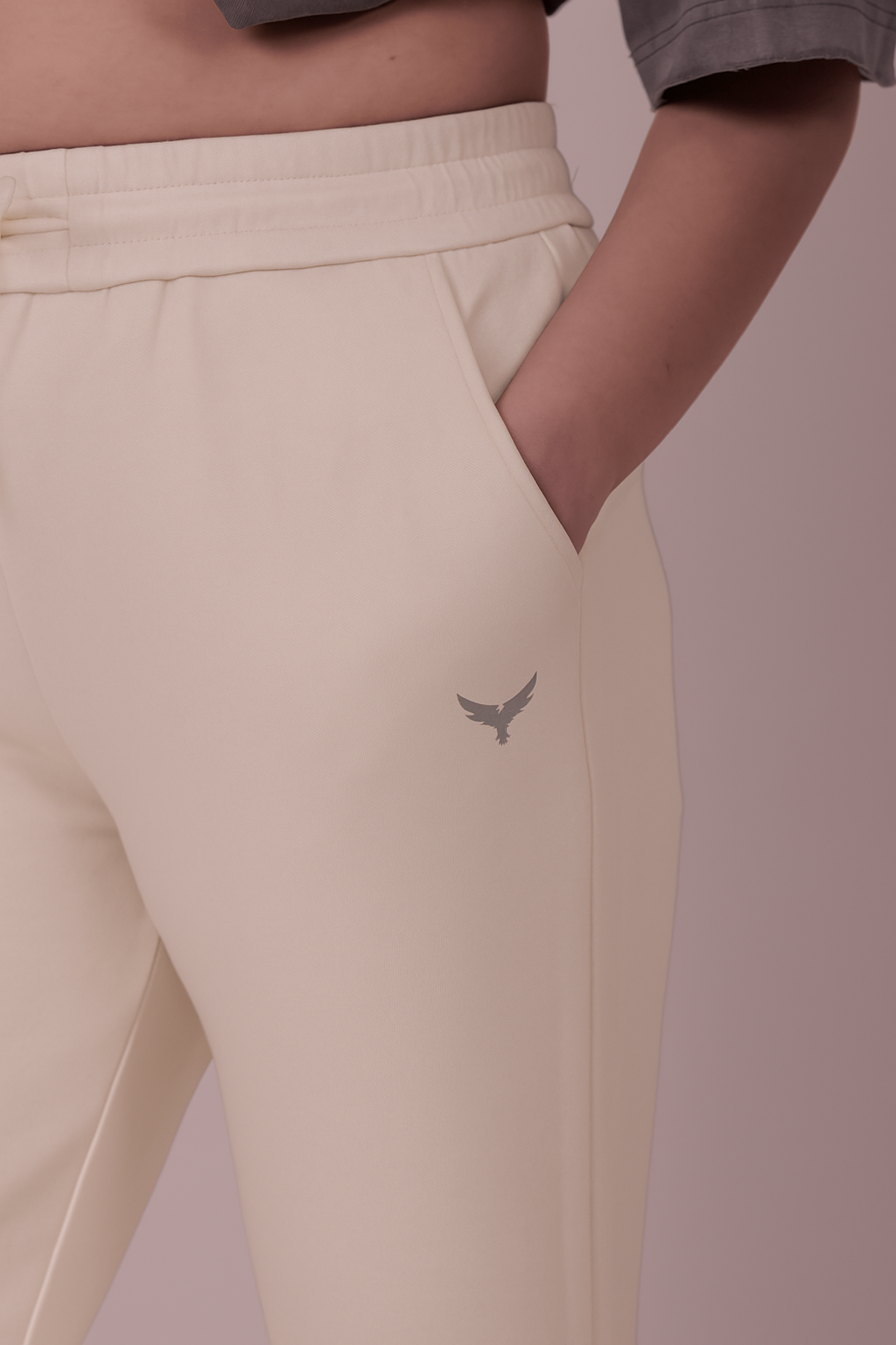 Women's Premium Oversize Joggers – Cream