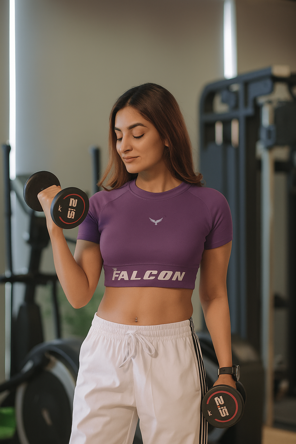 Falcon Crop Top Short Sleeve – Dusty Lavender