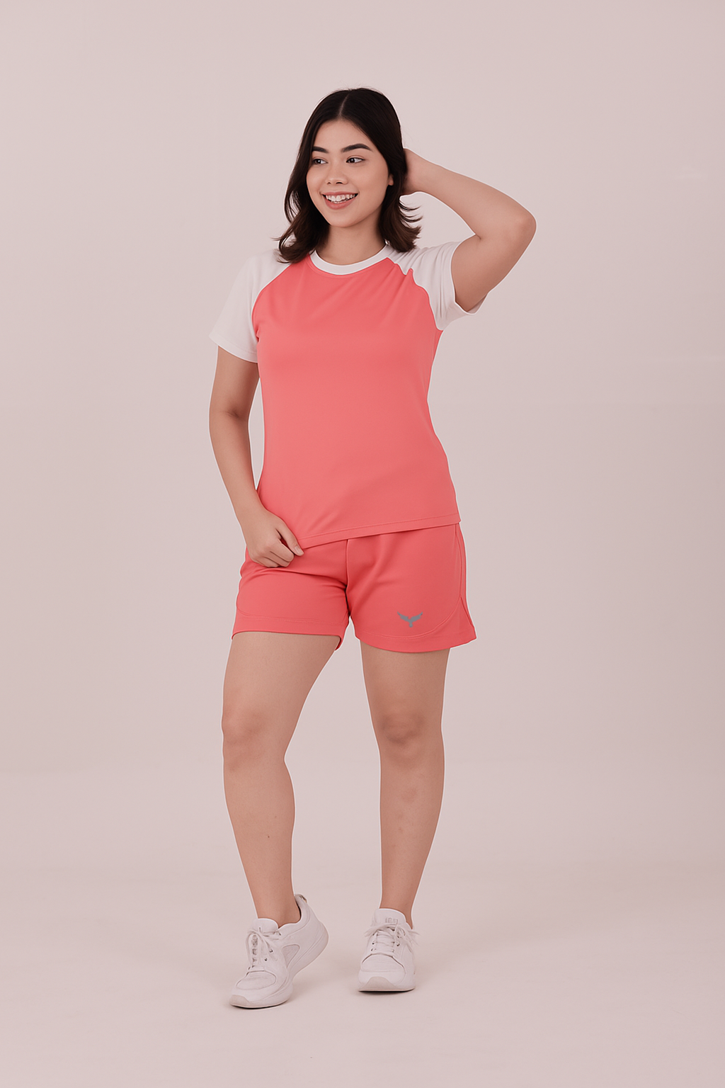WOMEN'S REGULAR FIT SHORTS – SALMON PINK